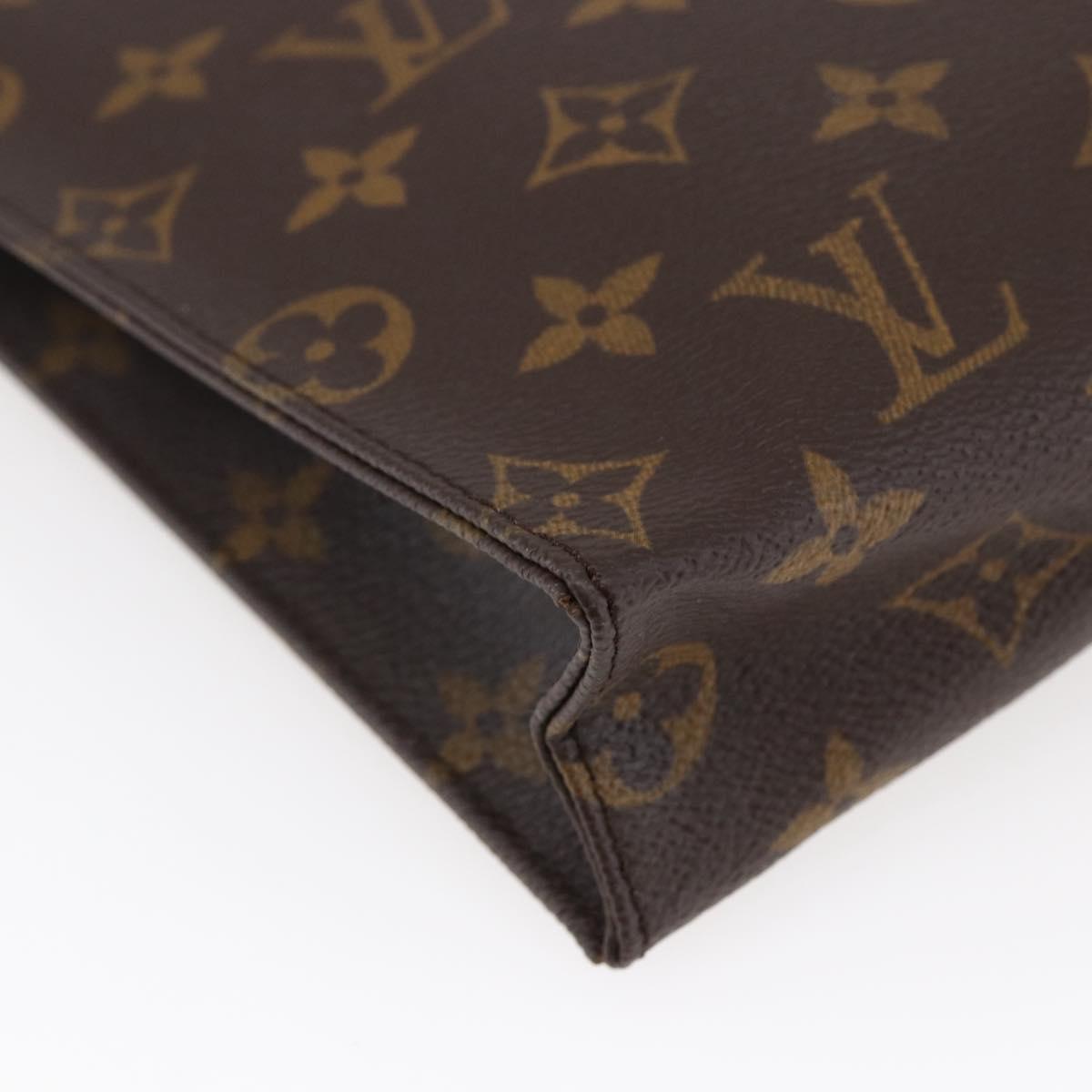LOUIS VUITTON Monogram Poche Toilette 26 Pouch M47542 LV Auth 147169