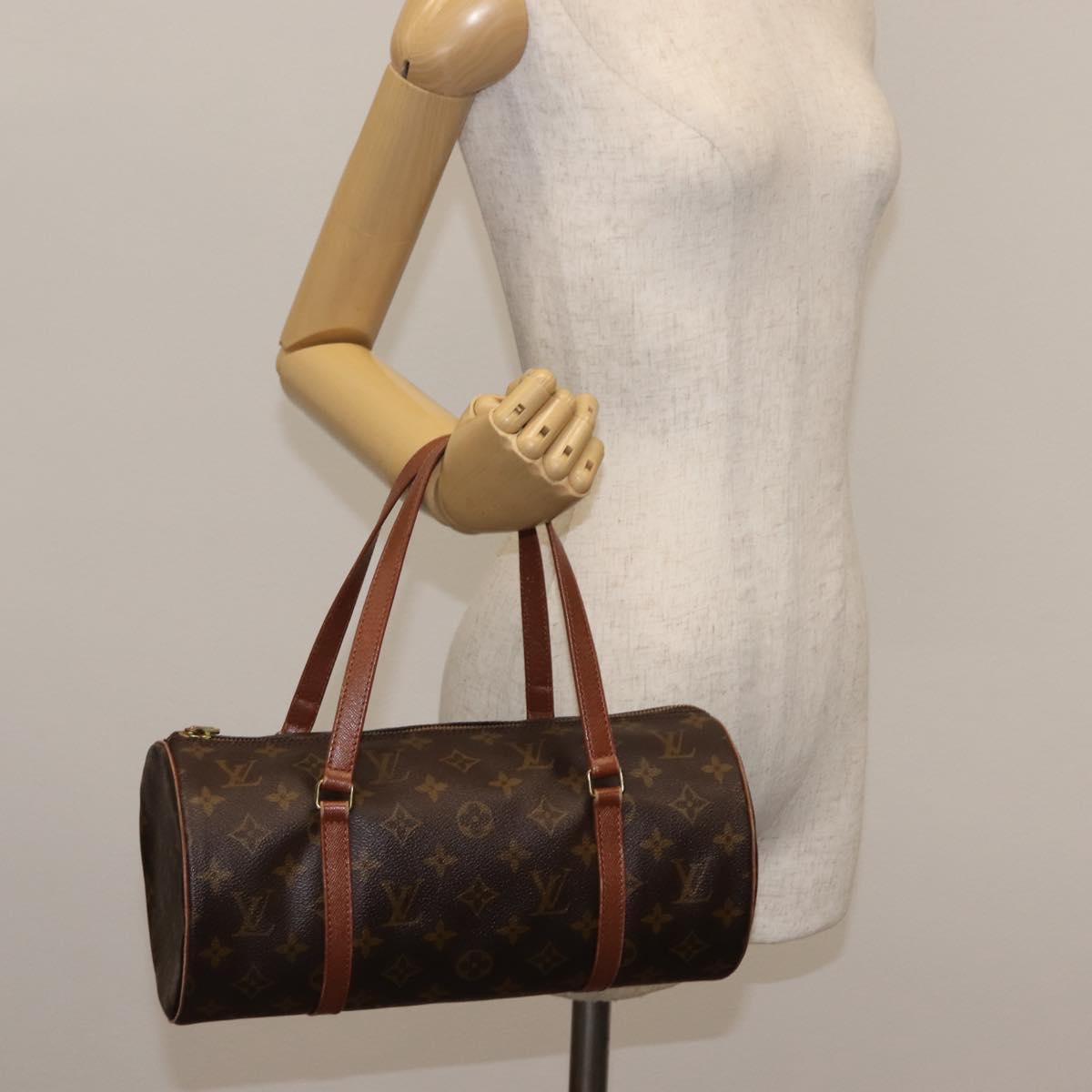 LOUIS VUITTON Monogram Papillon 30 Hand Bag M51385 LV Auth 147172