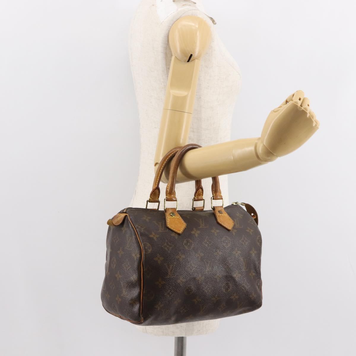 LOUIS VUITTON Monogram Speedy 25 Hand Bag M41528 LV Auth 147177