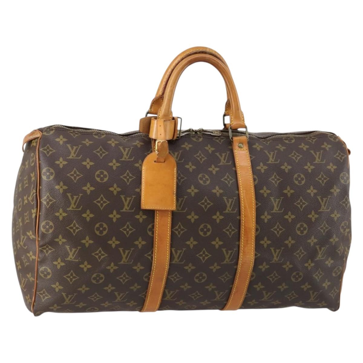 LOUIS VUITTON Monogram Keepall 50 Boston Bag M41426 LV Auth 147180