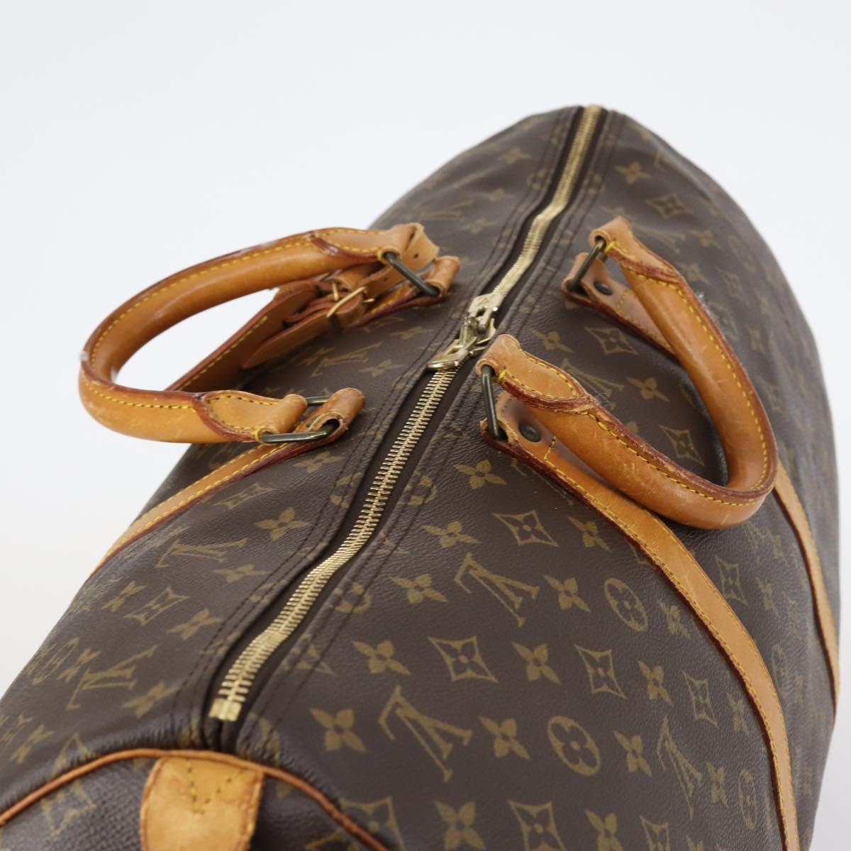LOUIS VUITTON Monogram Keepall 55 Boston Bag M41424 LV Auth 147182