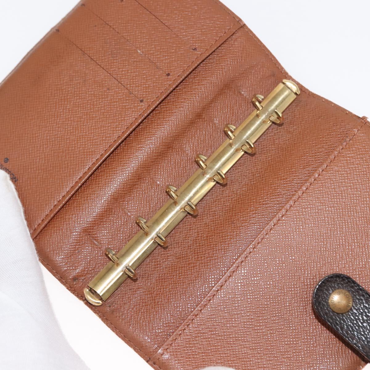 LOUIS VUITTON Monogram Agenda PM Day Planner Cover R20005 LV Auth 147184