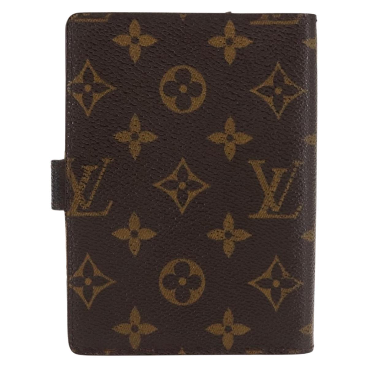 LOUIS VUITTON Monogram Agenda PM Day Planner Cover R20005 LV Auth 147184