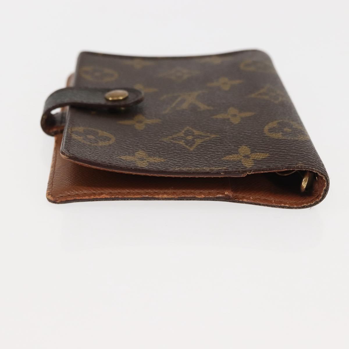 LOUIS VUITTON Monogram Agenda PM Day Planner Cover R20005 LV Auth 147184