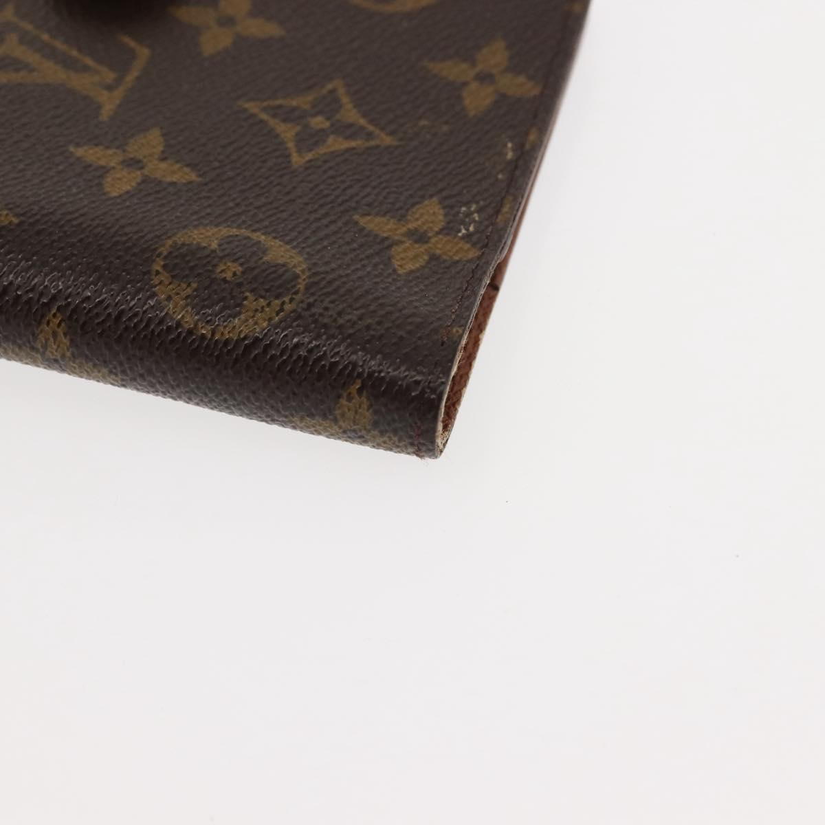 LOUIS VUITTON Monogram Agenda PM Day Planner Cover R20005 LV Auth 147184