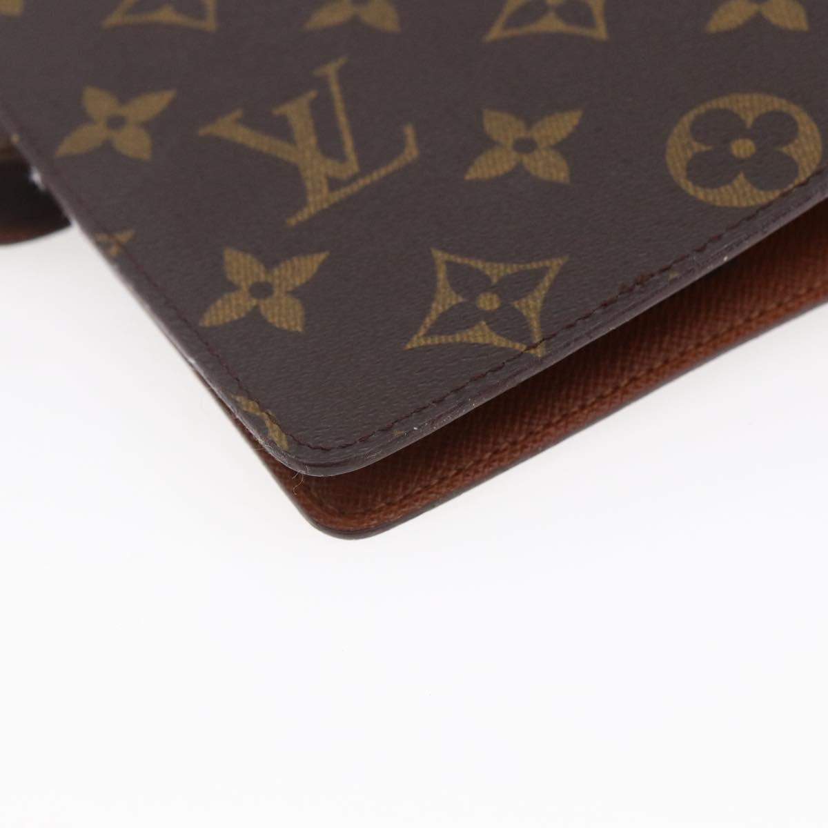 LOUIS VUITTON Monogram Agenda MM Day Planner Cover R20105 LV Auth 147186