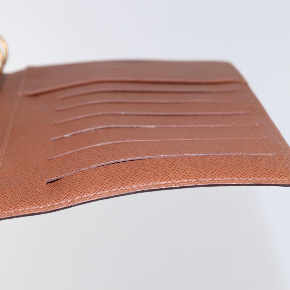 LOUIS VUITTON Monogram Agenda MM Day Planner Cover R20105 LV Auth 147186