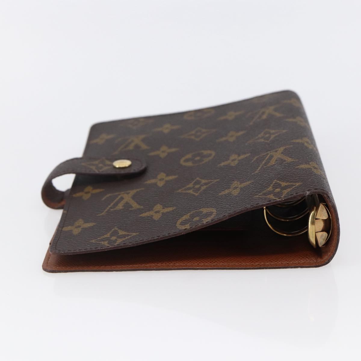LOUIS VUITTON Monogram Agenda MM Day Planner Cover R20105 LV Auth 147186