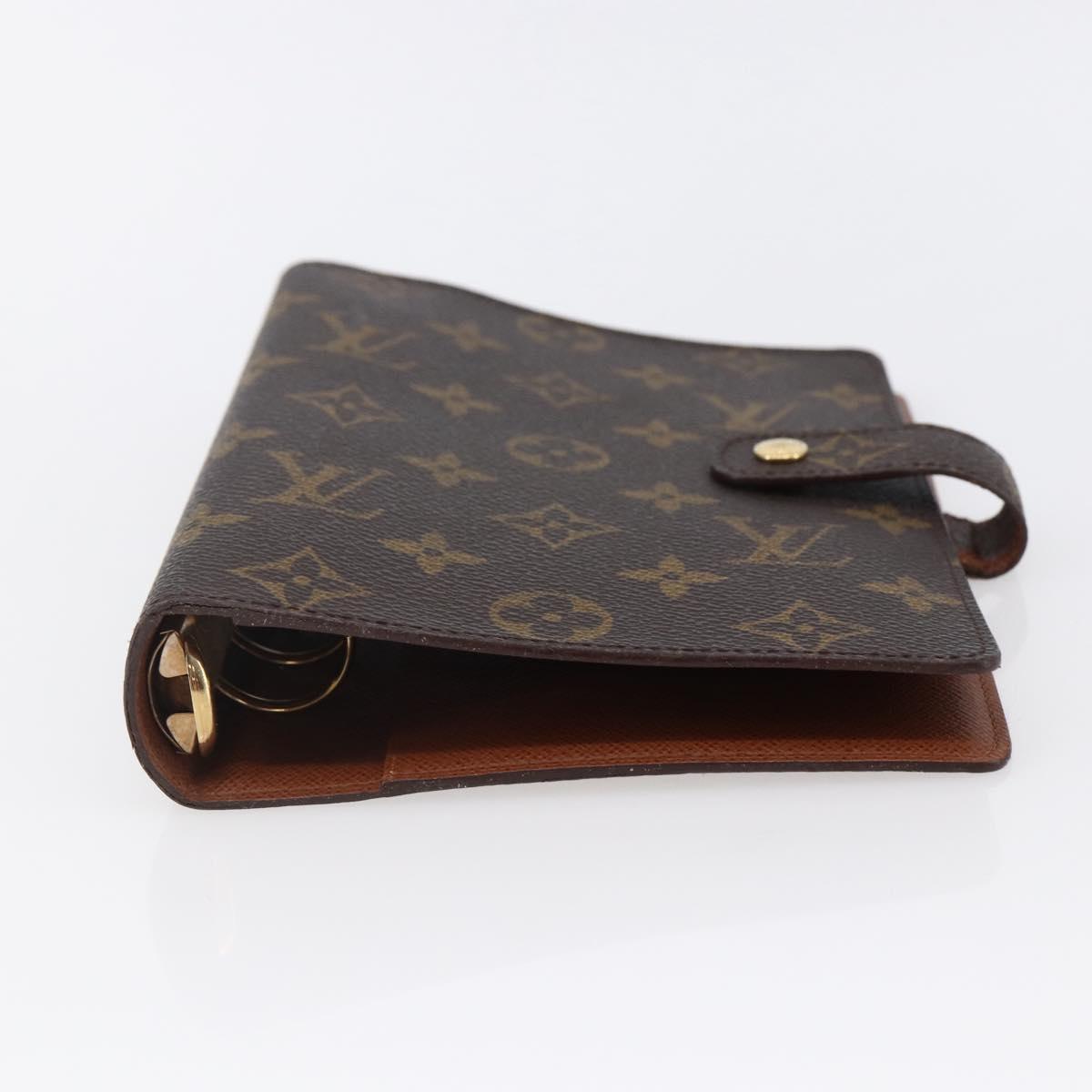 LOUIS VUITTON Monogram Agenda MM Day Planner Cover R20105 LV Auth 147186