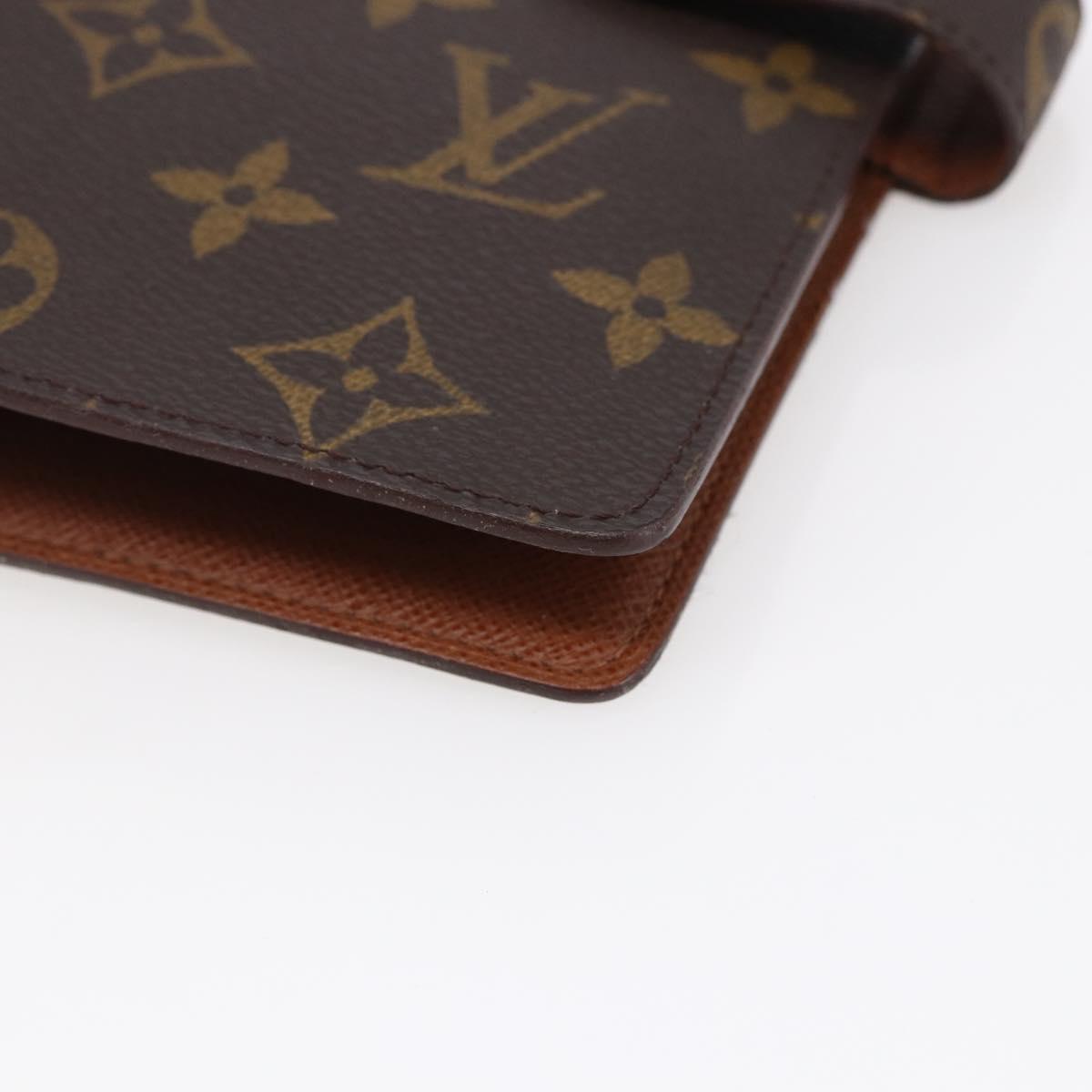 LOUIS VUITTON Monogram Agenda MM Day Planner Cover R20105 LV Auth 147186