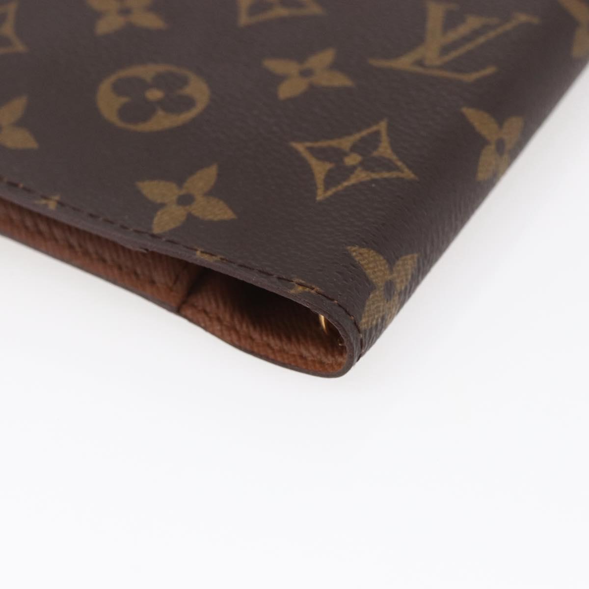 LOUIS VUITTON Monogram Agenda PM Day Planner Cover R20005 LV Auth 147187