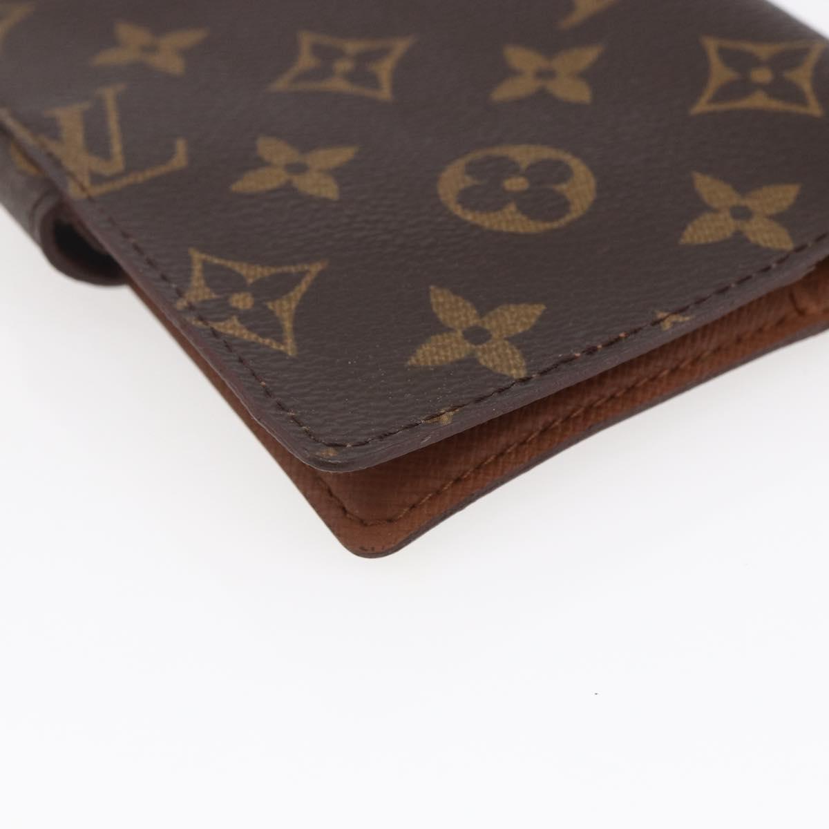 LOUIS VUITTON Monogram Agenda PM Day Planner Cover R20005 LV Auth 147187