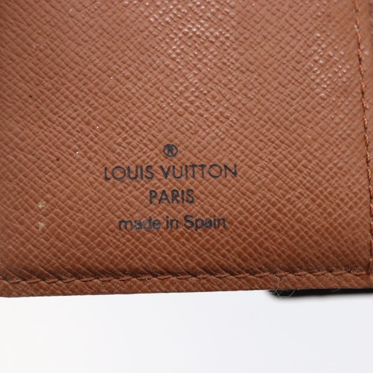 LOUIS VUITTON Monogram Agenda PM Day Planner Cover R20005 LV Auth 147187