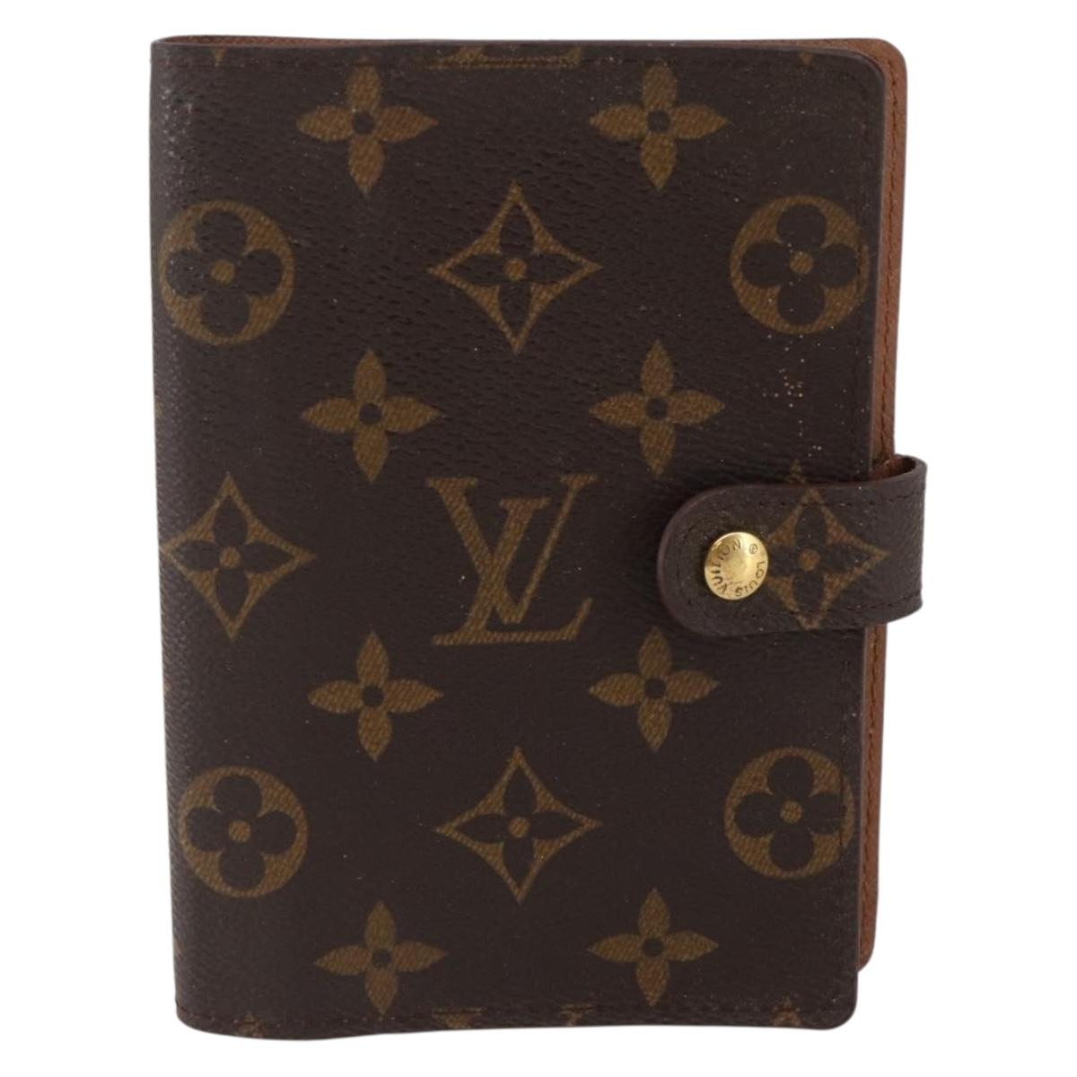 LOUIS VUITTON Monogram Agenda PM Day Planner Cover R20005 LV Auth 147187