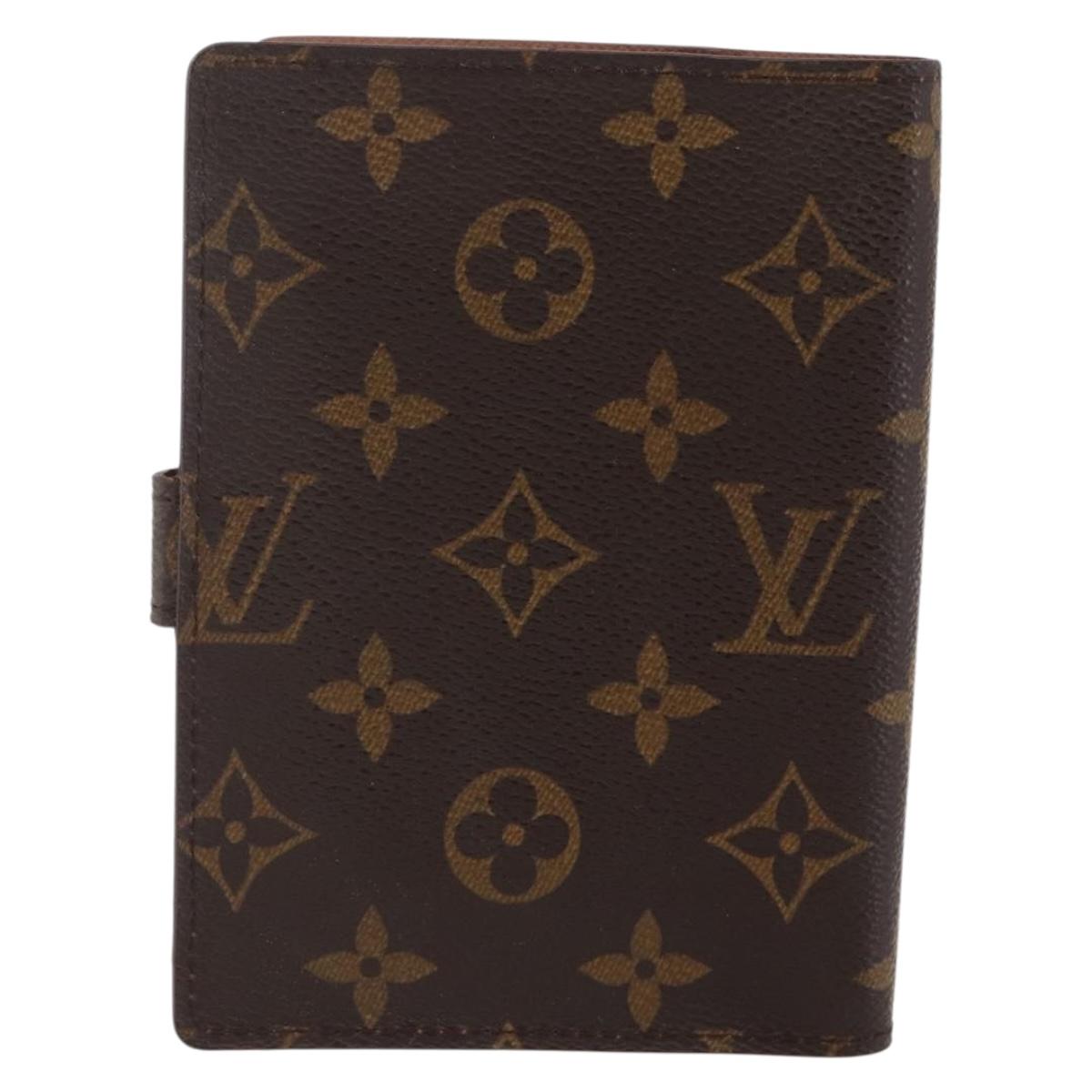 LOUIS VUITTON Monogram Agenda PM Day Planner Cover R20005 LV Auth 147187