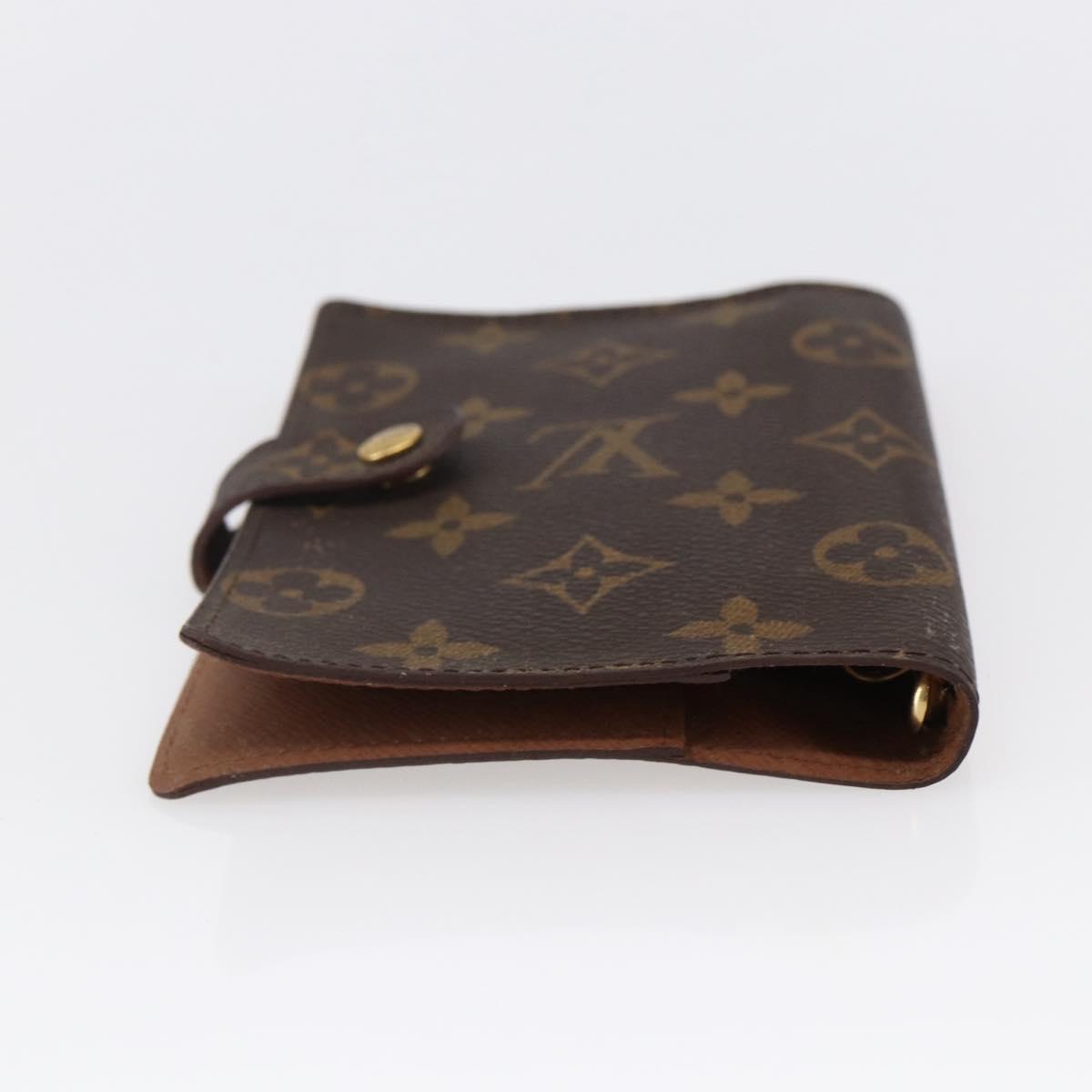 LOUIS VUITTON Monogram Agenda PM Day Planner Cover R20005 LV Auth 147187