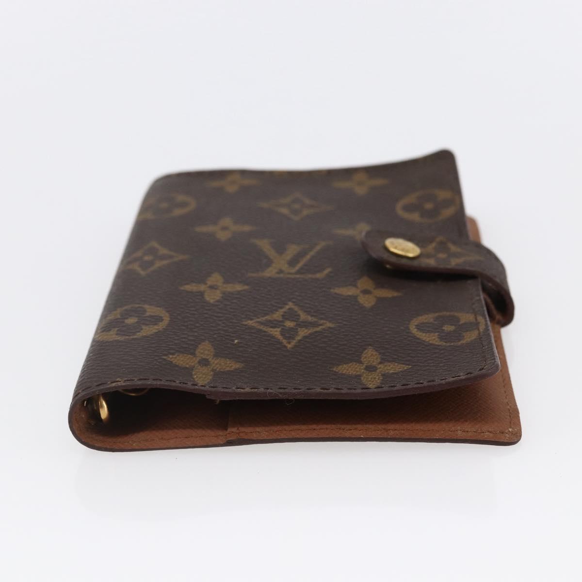 LOUIS VUITTON Monogram Agenda PM Day Planner Cover R20005 LV Auth 147187