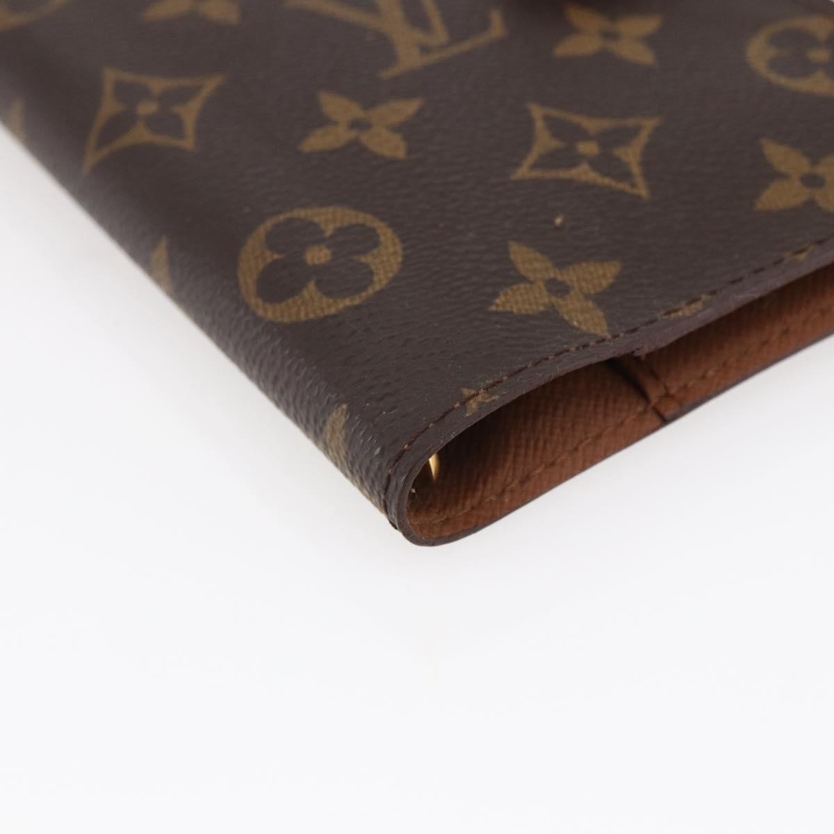 LOUIS VUITTON Monogram Agenda PM Day Planner Cover R20005 LV Auth 147187