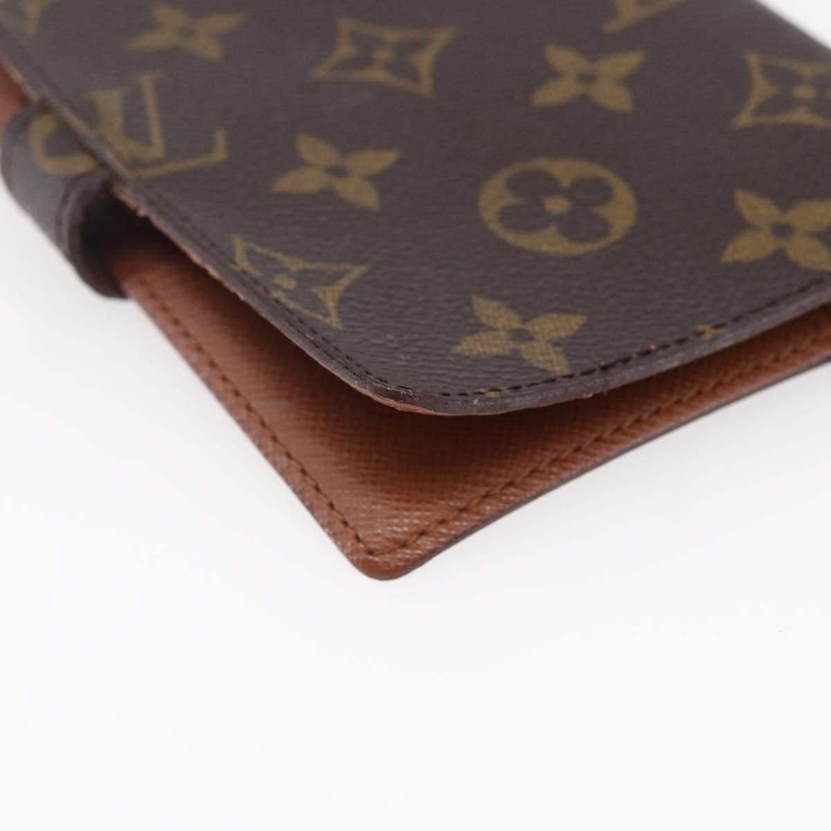 LOUIS VUITTON Monogram Agenda PM Day Planner Cover R20005 LV Auth 147188