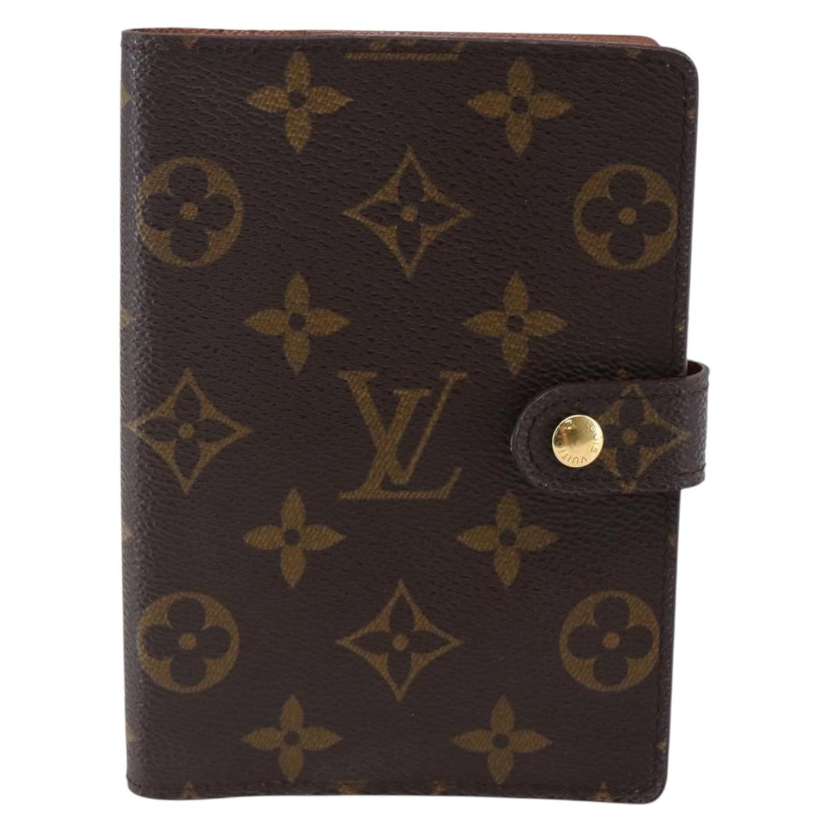 LOUIS VUITTON Monogram Agenda PM Day Planner Cover R20005 LV Auth 147188