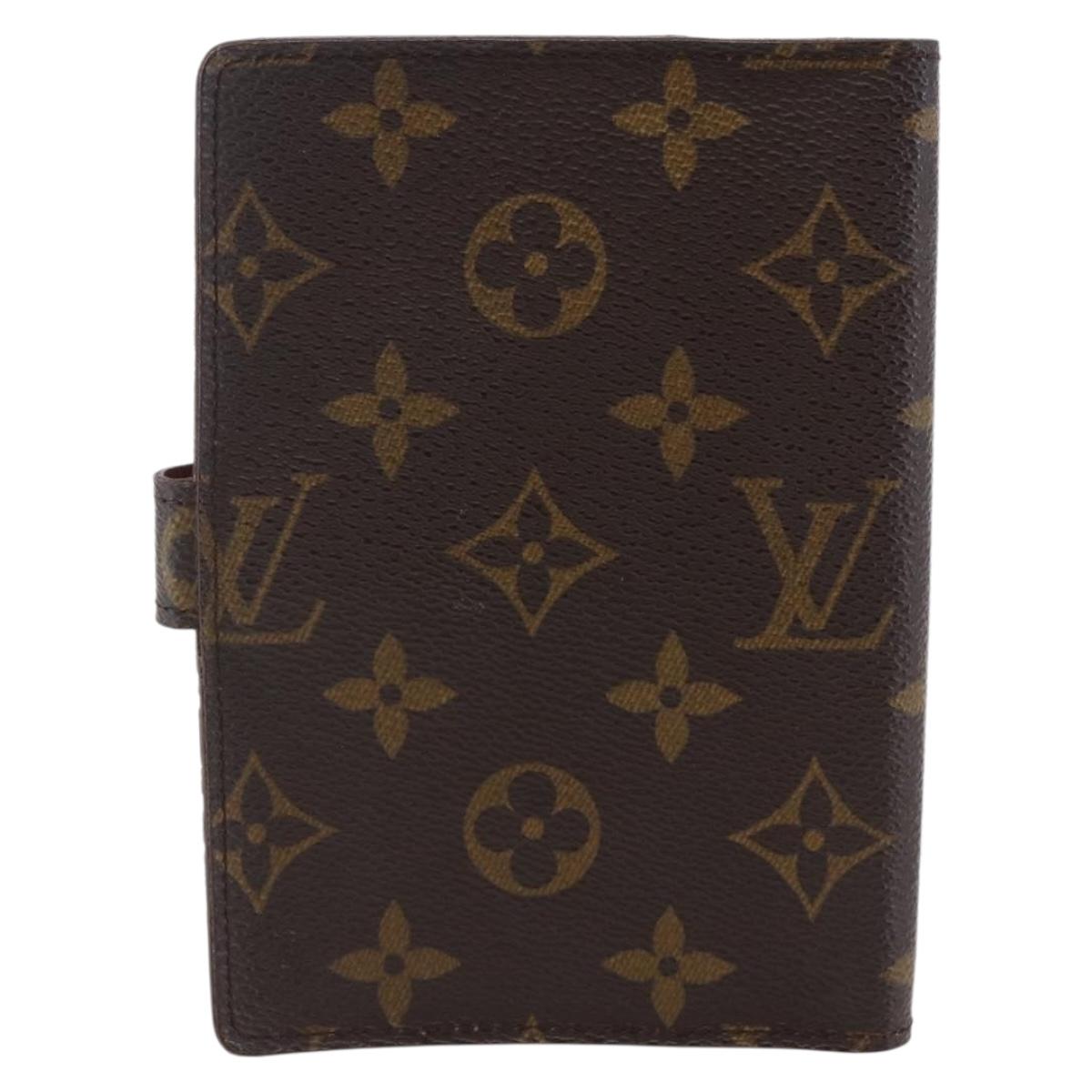 LOUIS VUITTON Monogram Agenda PM Day Planner Cover R20005 LV Auth 147188