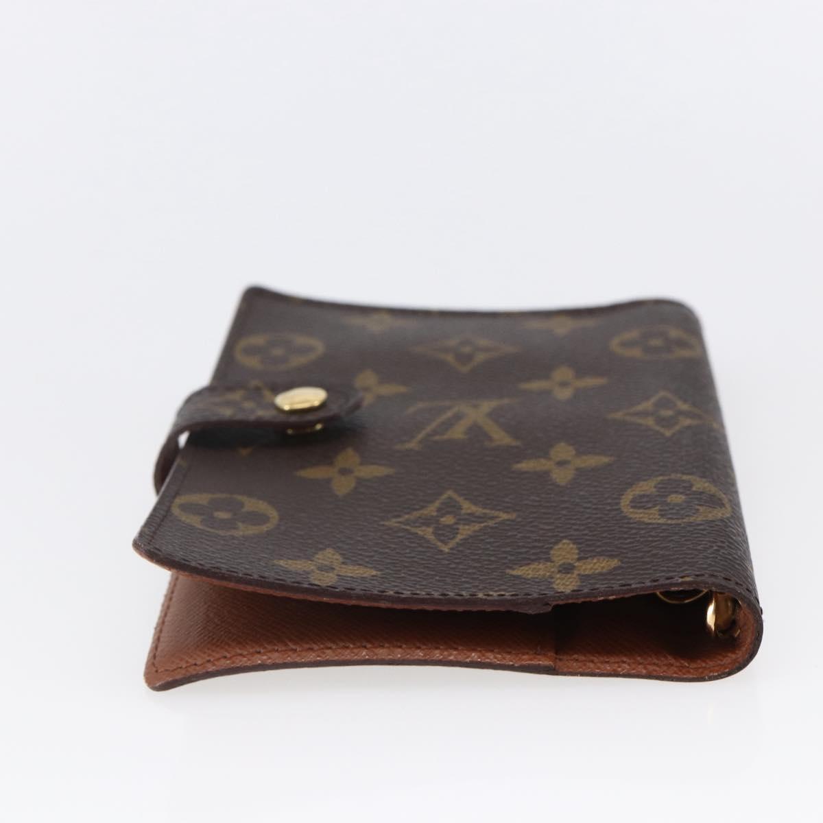 LOUIS VUITTON Monogram Agenda PM Day Planner Cover R20005 LV Auth 147188