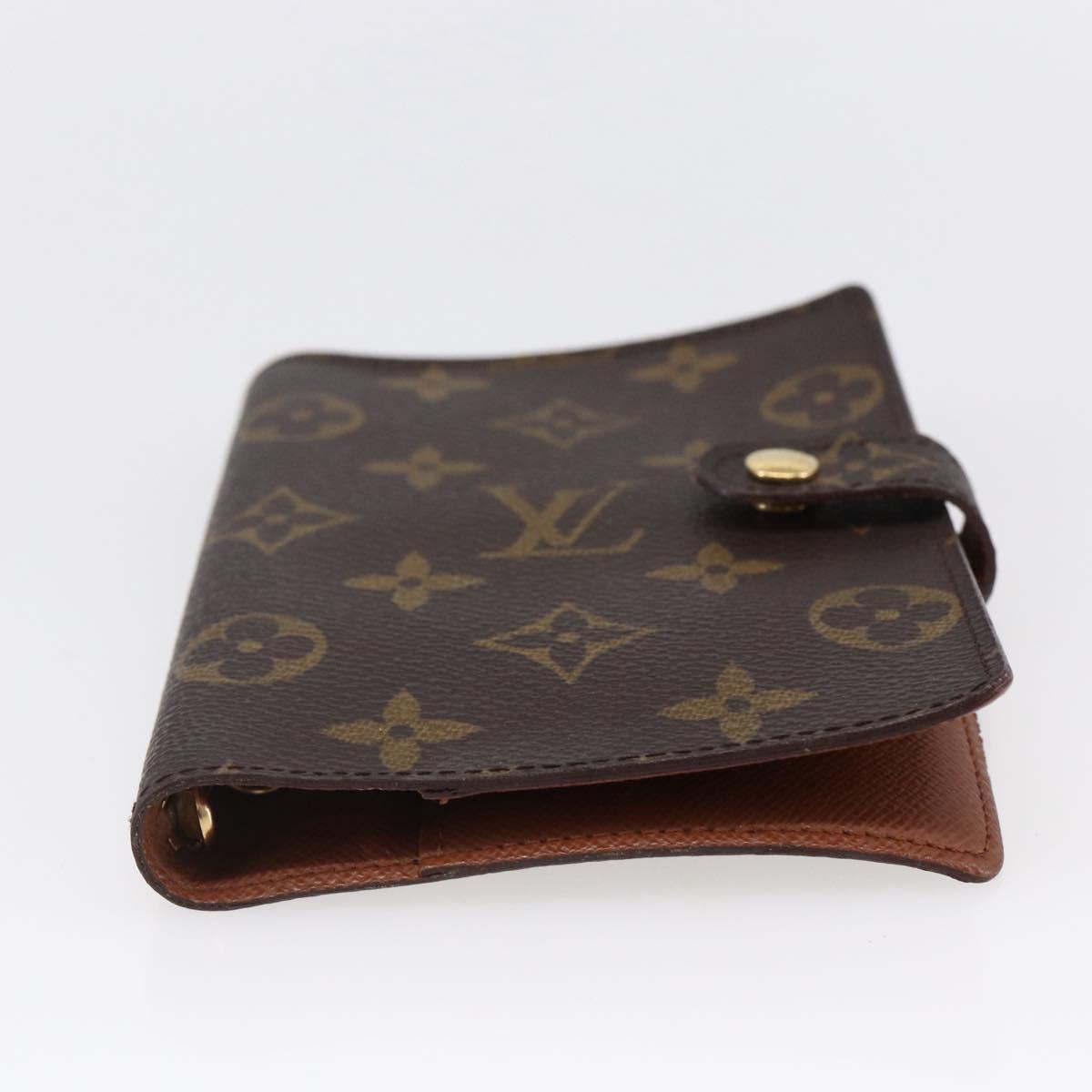 LOUIS VUITTON Monogram Agenda PM Day Planner Cover R20005 LV Auth 147188