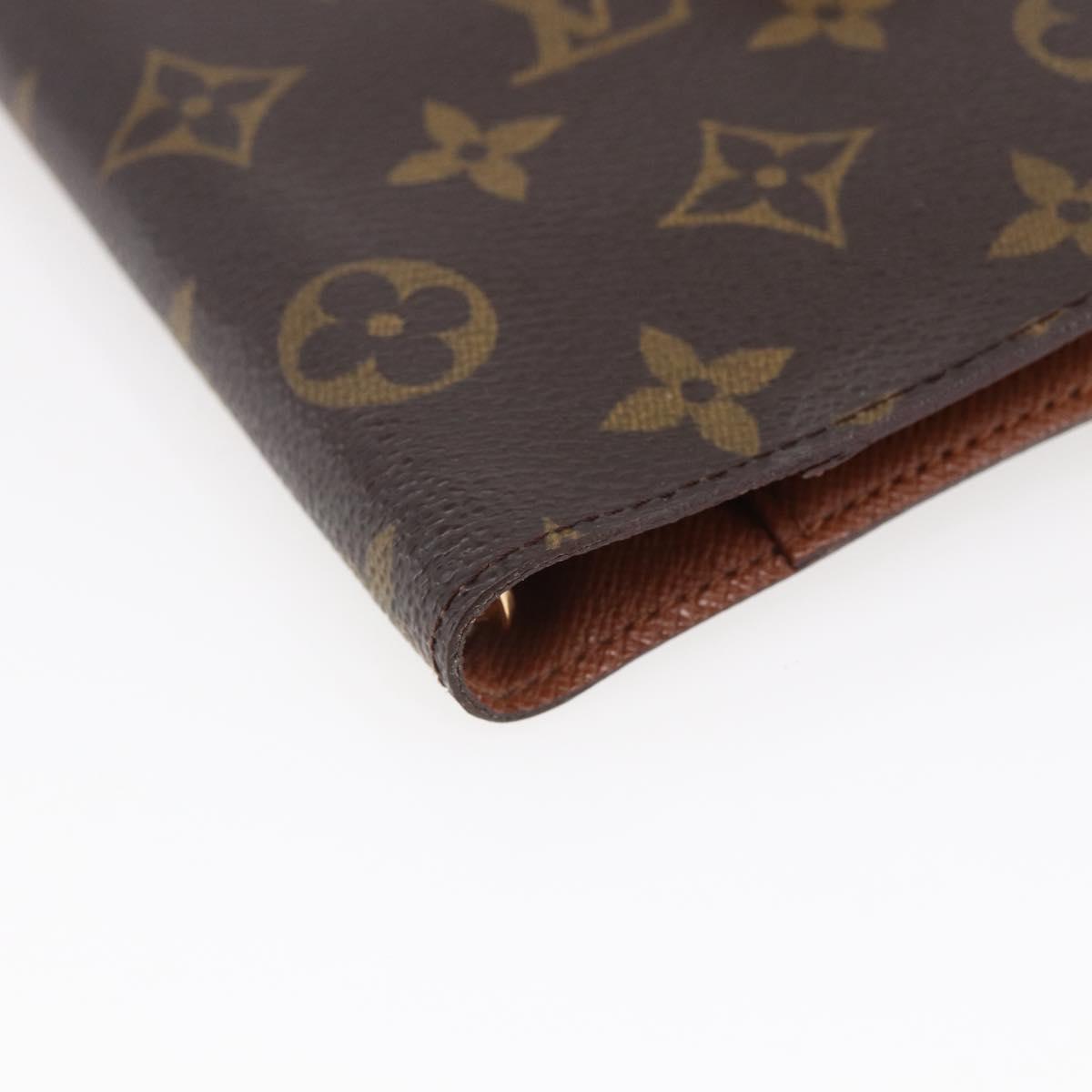 LOUIS VUITTON Monogram Agenda PM Day Planner Cover R20005 LV Auth 147188