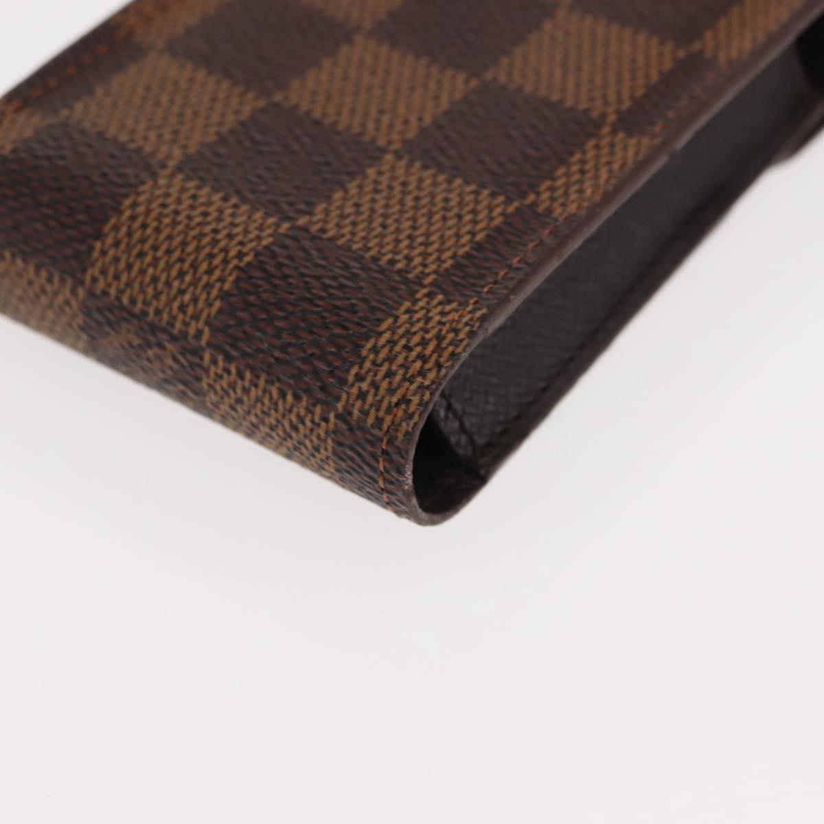 LOUIS VUITTON Damier Ebene Etui Cigarette Case N63024 LV Auth 147189