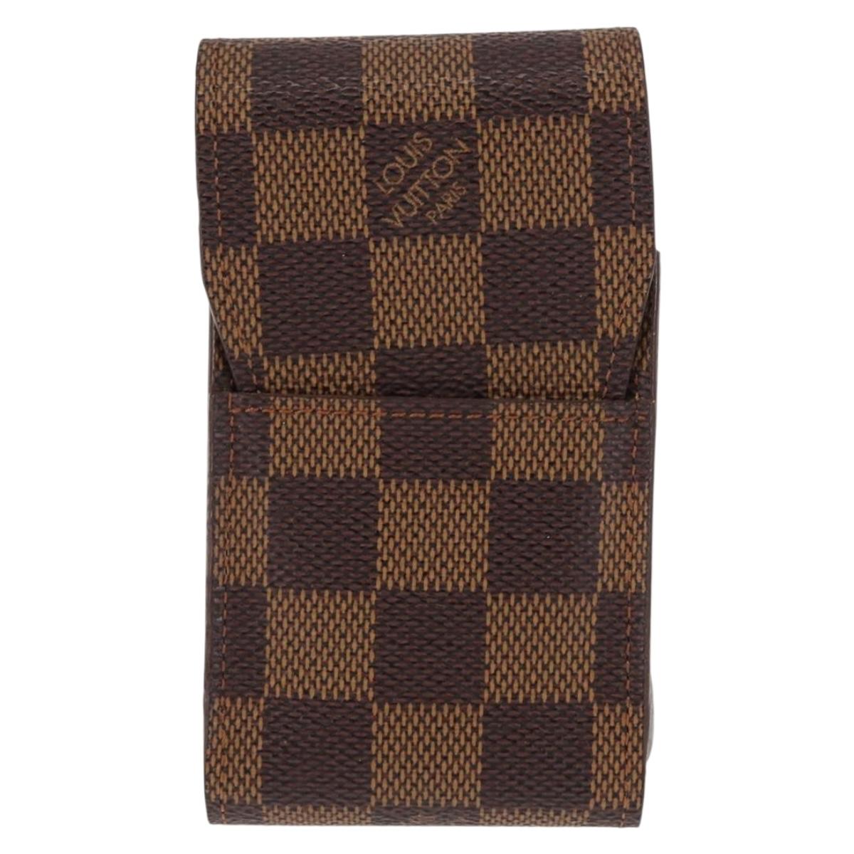 LOUIS VUITTON Damier Ebene Etui Cigarette Case N63024 LV Auth 147189
