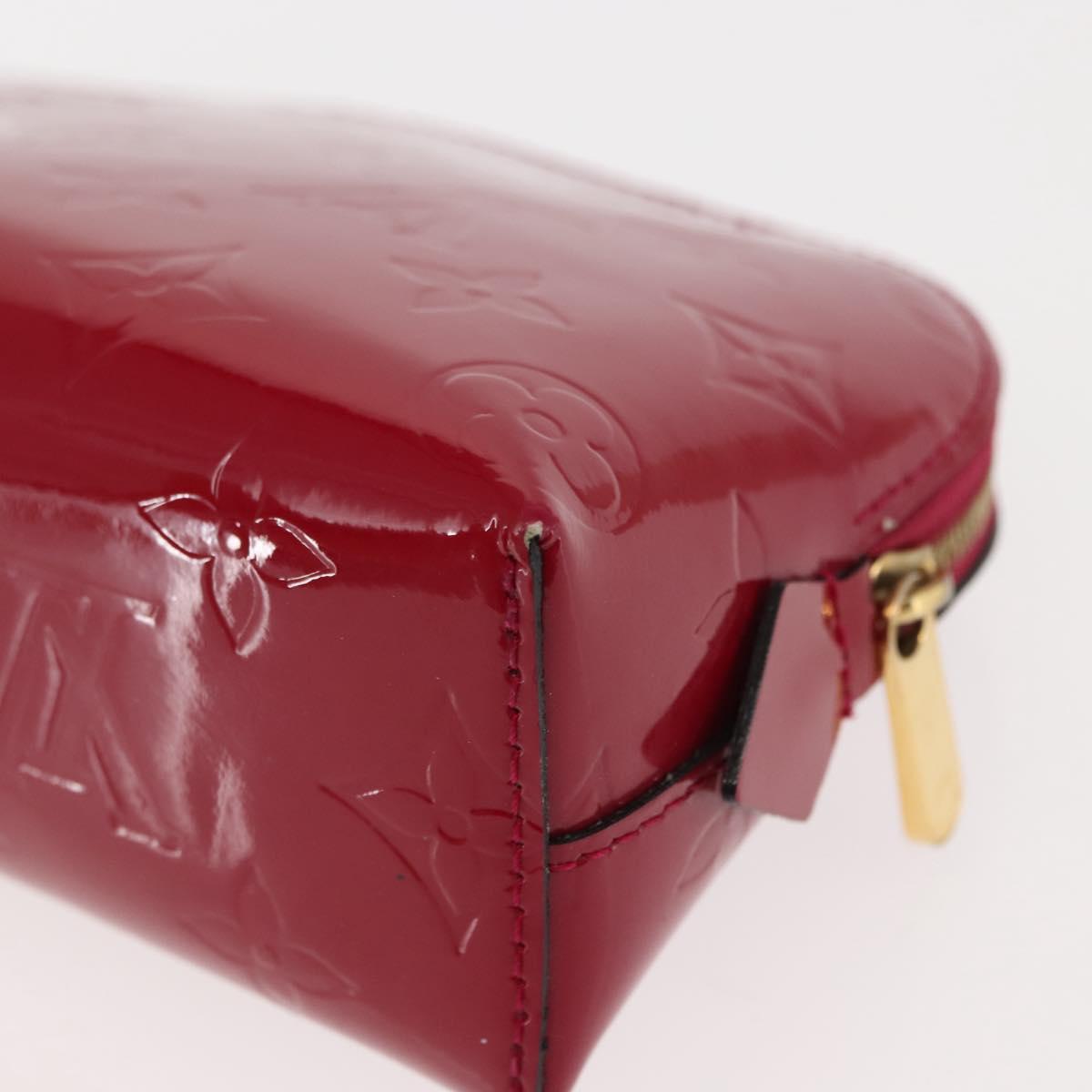 LOUIS VUITTON Monogram Vernis Pochette Pouch Rose Indian M90009 LV Auth 147191