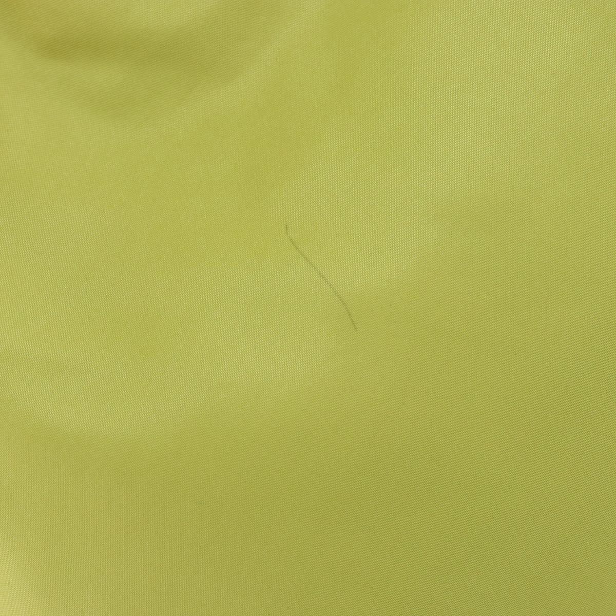 PRADA Tote Bag Nylon Silver Light green Auth 147193