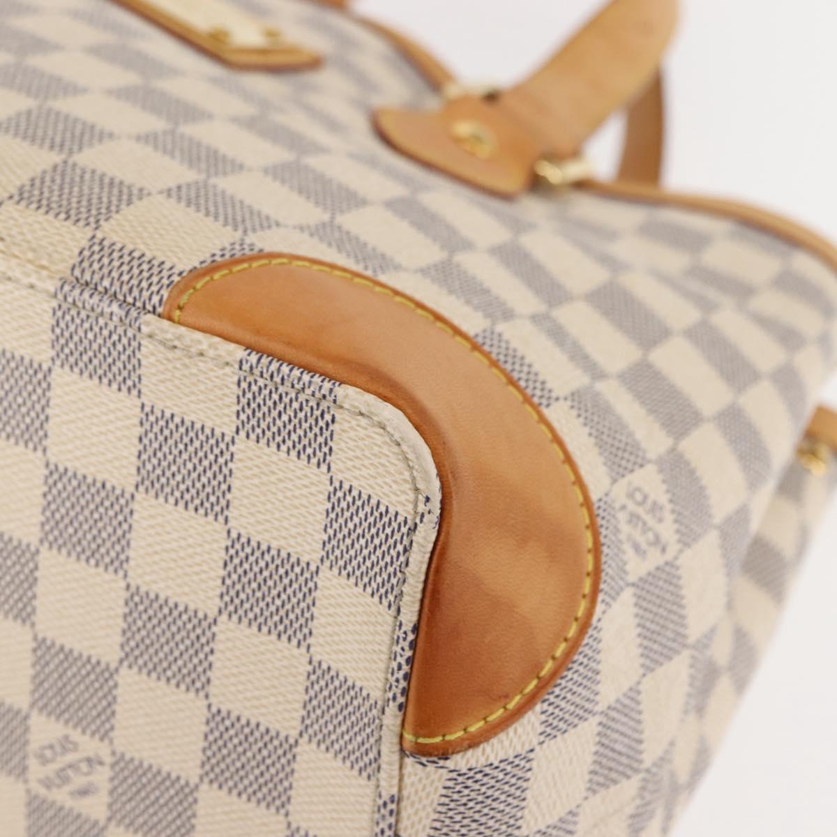 LOUIS VUITTON Damier Azur Hampstead PM Tote Bag N51207 LV Auth 147198