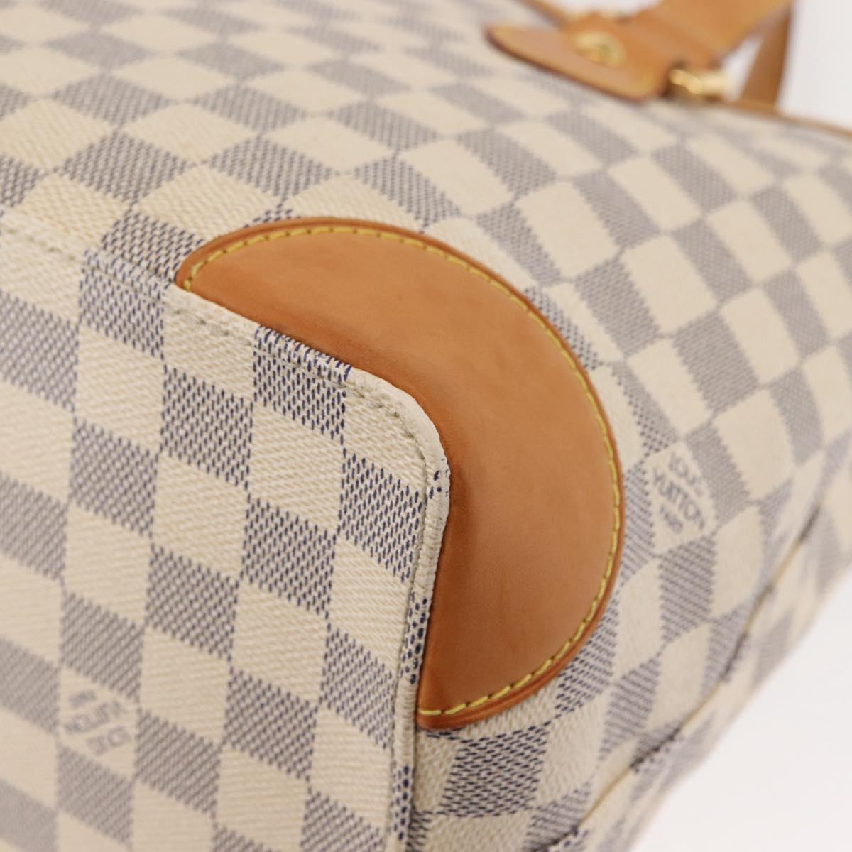 LOUIS VUITTON Damier Azur Hampstead PM Tote Bag N51207 LV Auth 147198