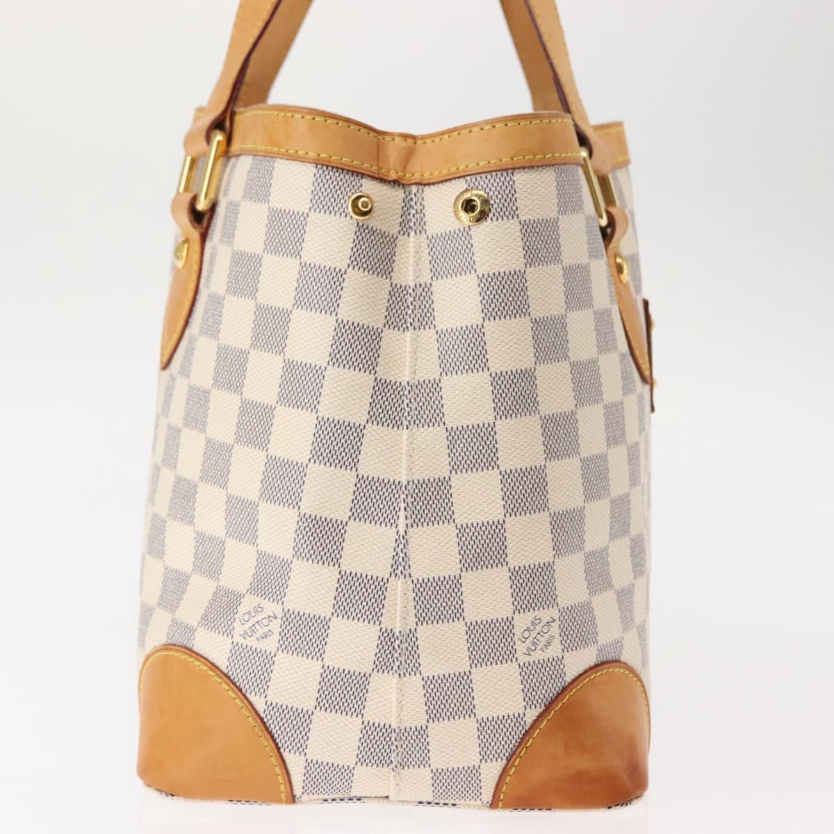 LOUIS VUITTON Damier Azur Hampstead PM Tote Bag N51207 LV Auth 147198