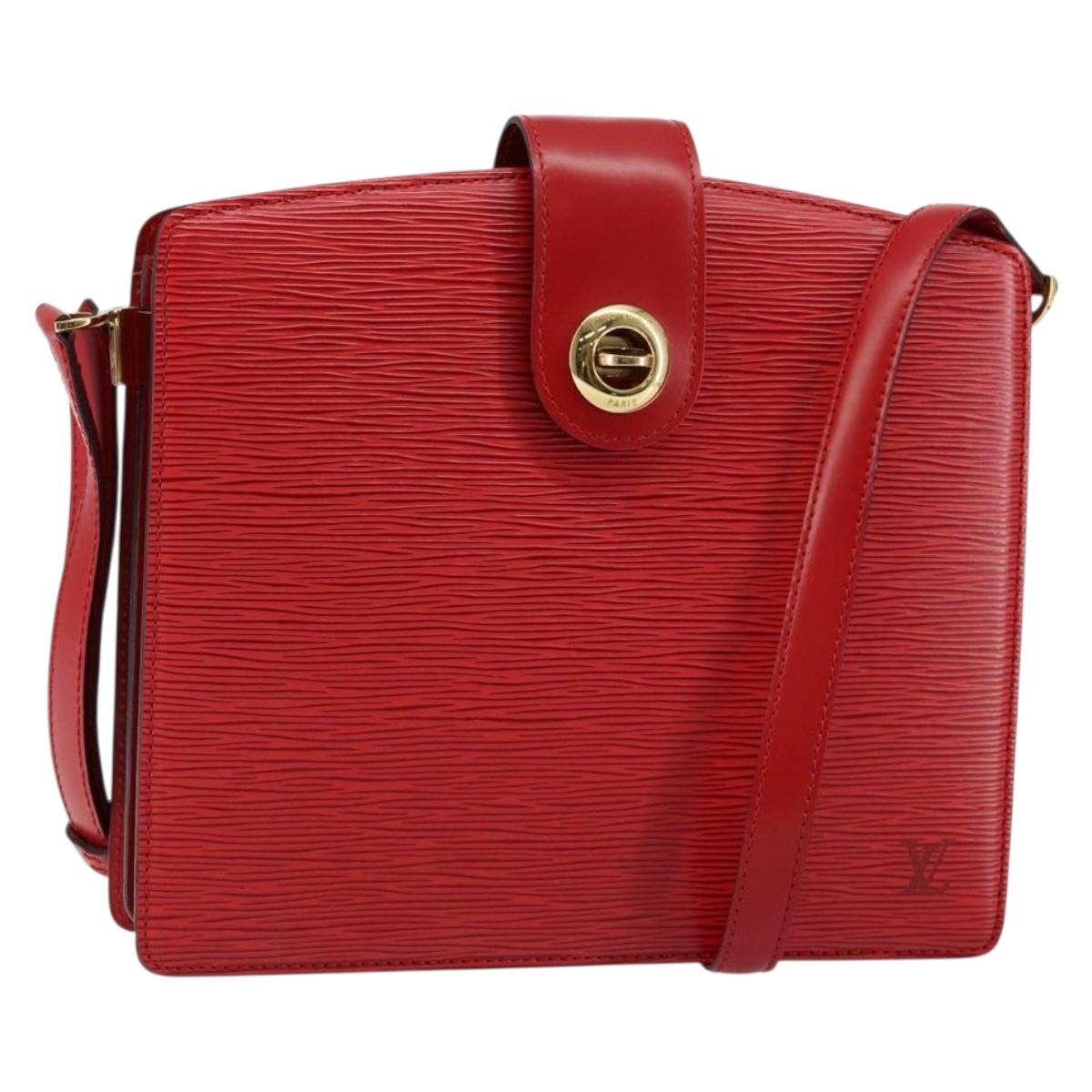 LOUIS VUITTON Epi Capuchin Shoulder Bag Red M52347 LV Auth 147201