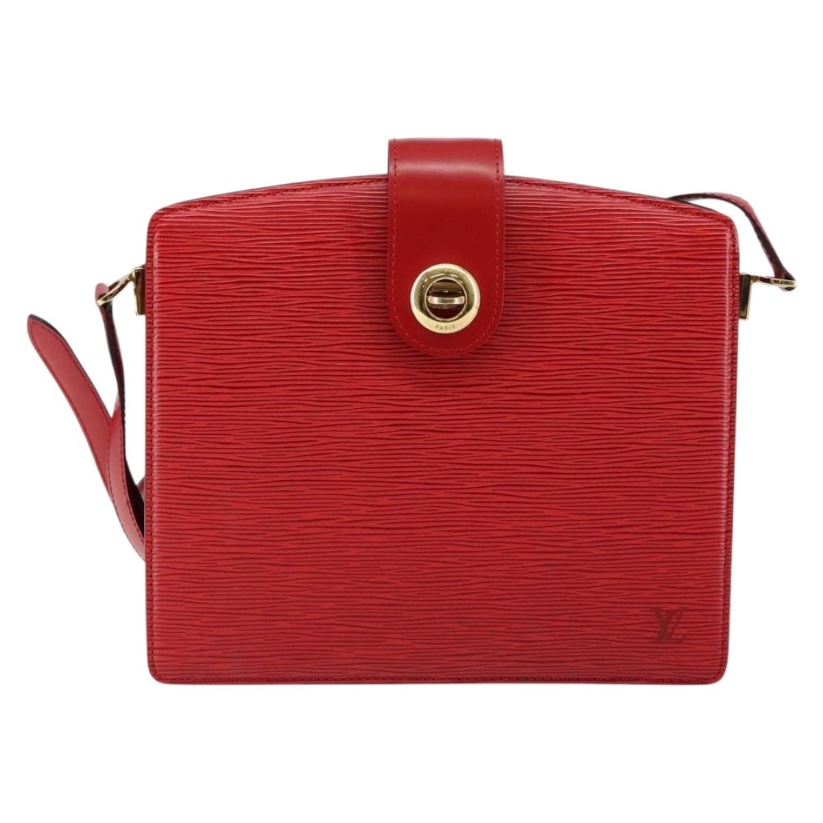 LOUIS VUITTON Epi Capuchin Shoulder Bag Red M52347 LV Auth 147201