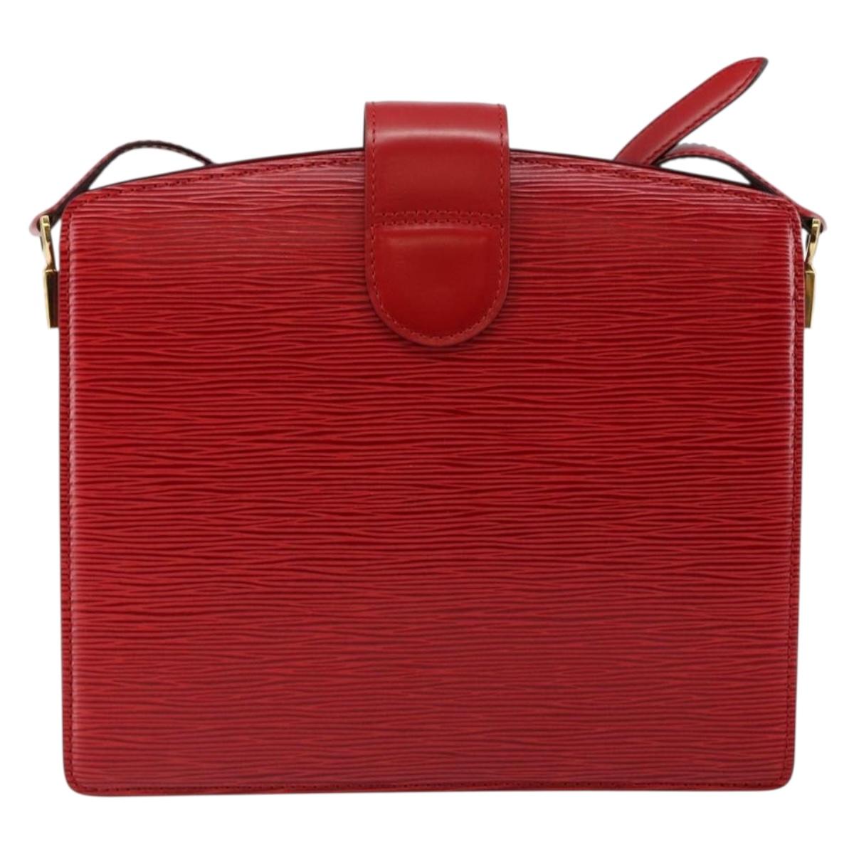 LOUIS VUITTON Epi Capuchin Shoulder Bag Red M52347 LV Auth 147201