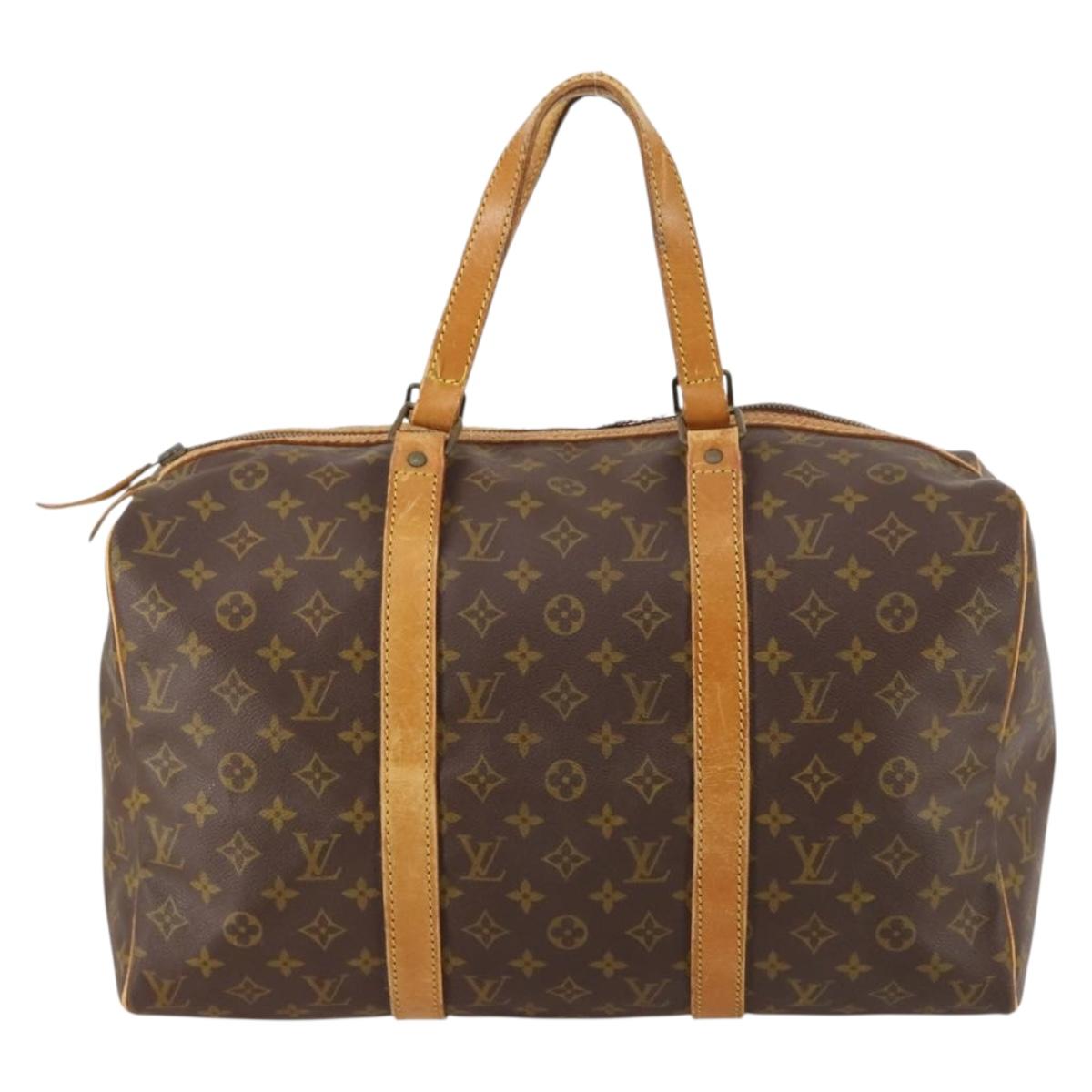 LOUIS VUITTON Monogram Sac Souple 45 Boston Bag M41624 LV Auth 147210