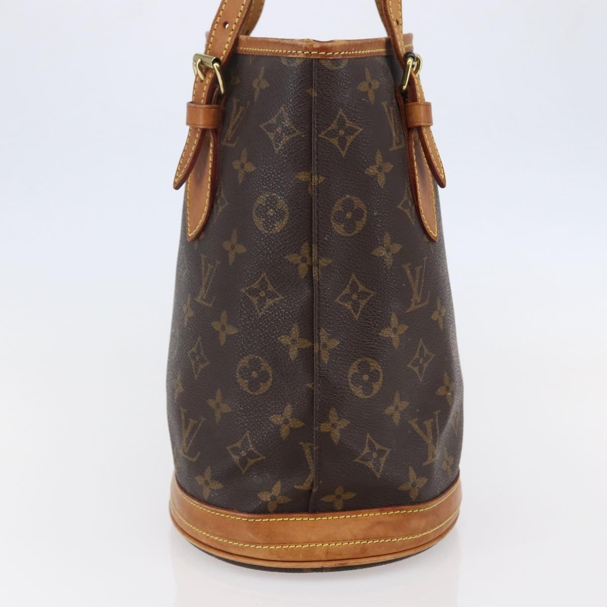 LOUIS VUITTON Monogram Bucket PM Shoulder Bag M42238 LV Auth 147211