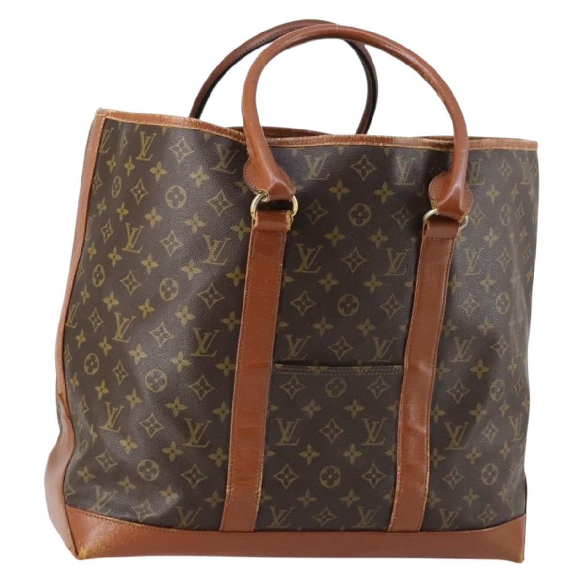 LOUIS VUITTON Monogram Sac Weekend GM Tote Bag M42420 LV Auth 147215