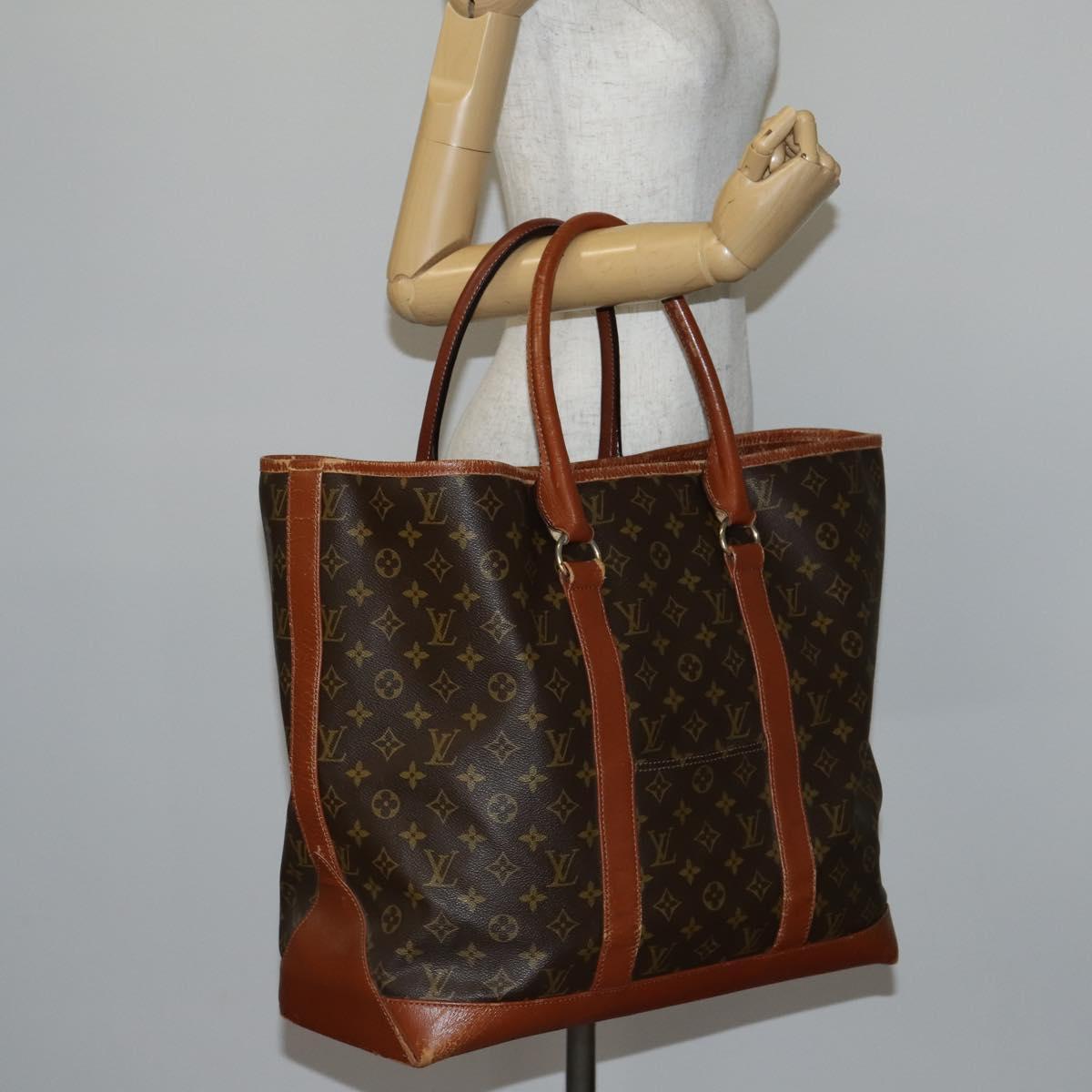 LOUIS VUITTON Monogram Sac Weekend GM Tote Bag M42420 LV Auth 147215