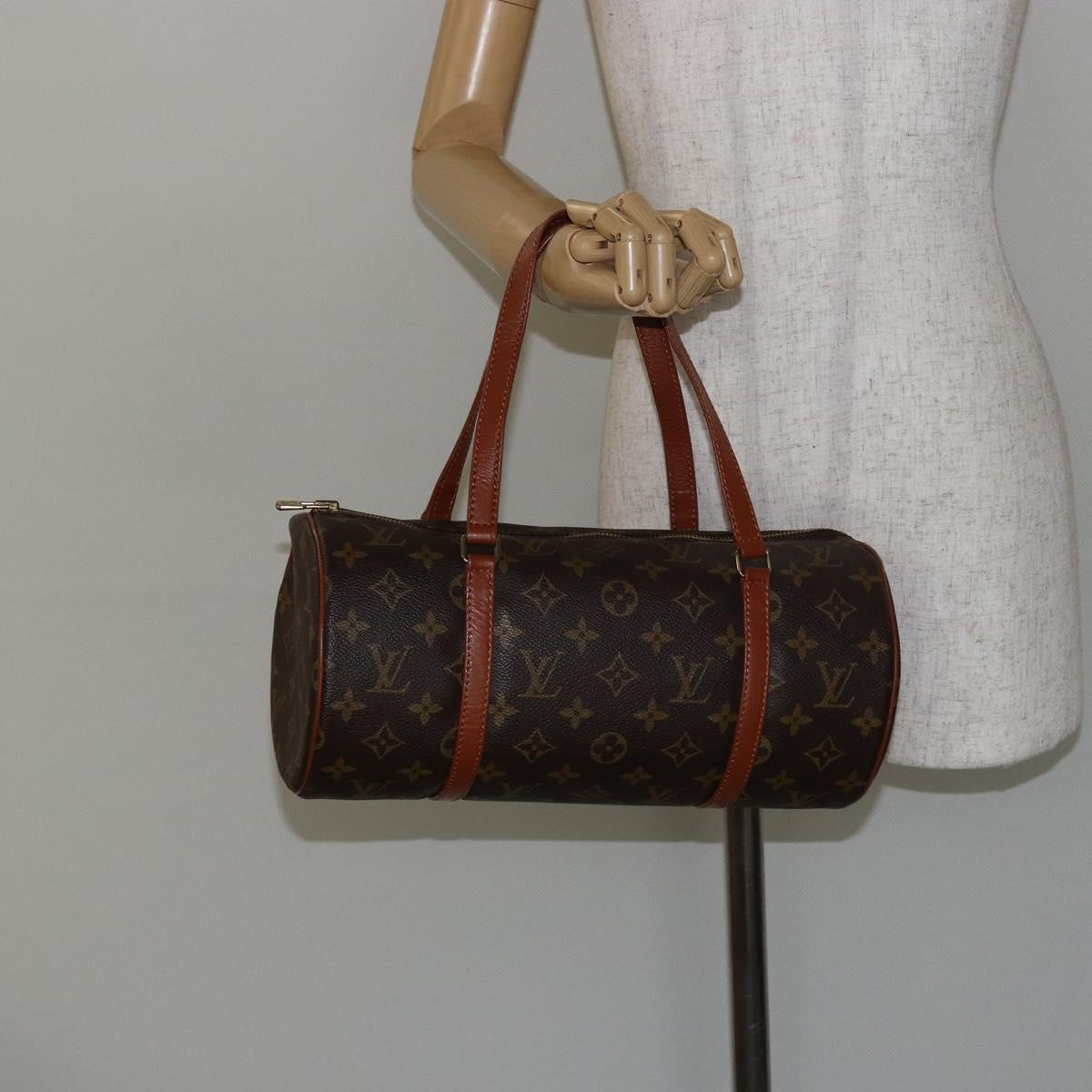 LOUIS VUITTON Monogram Papillon 30 Hand Bag M51385 LV Auth 147221