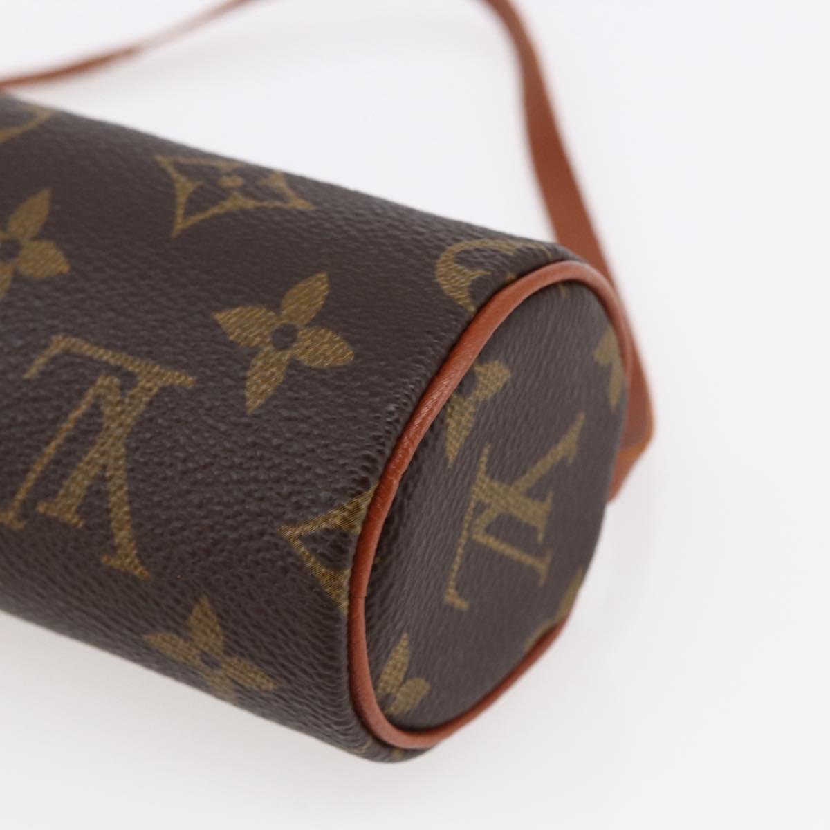 LOUIS VUITTON Monogram Papillon Pouch LV Auth 147222