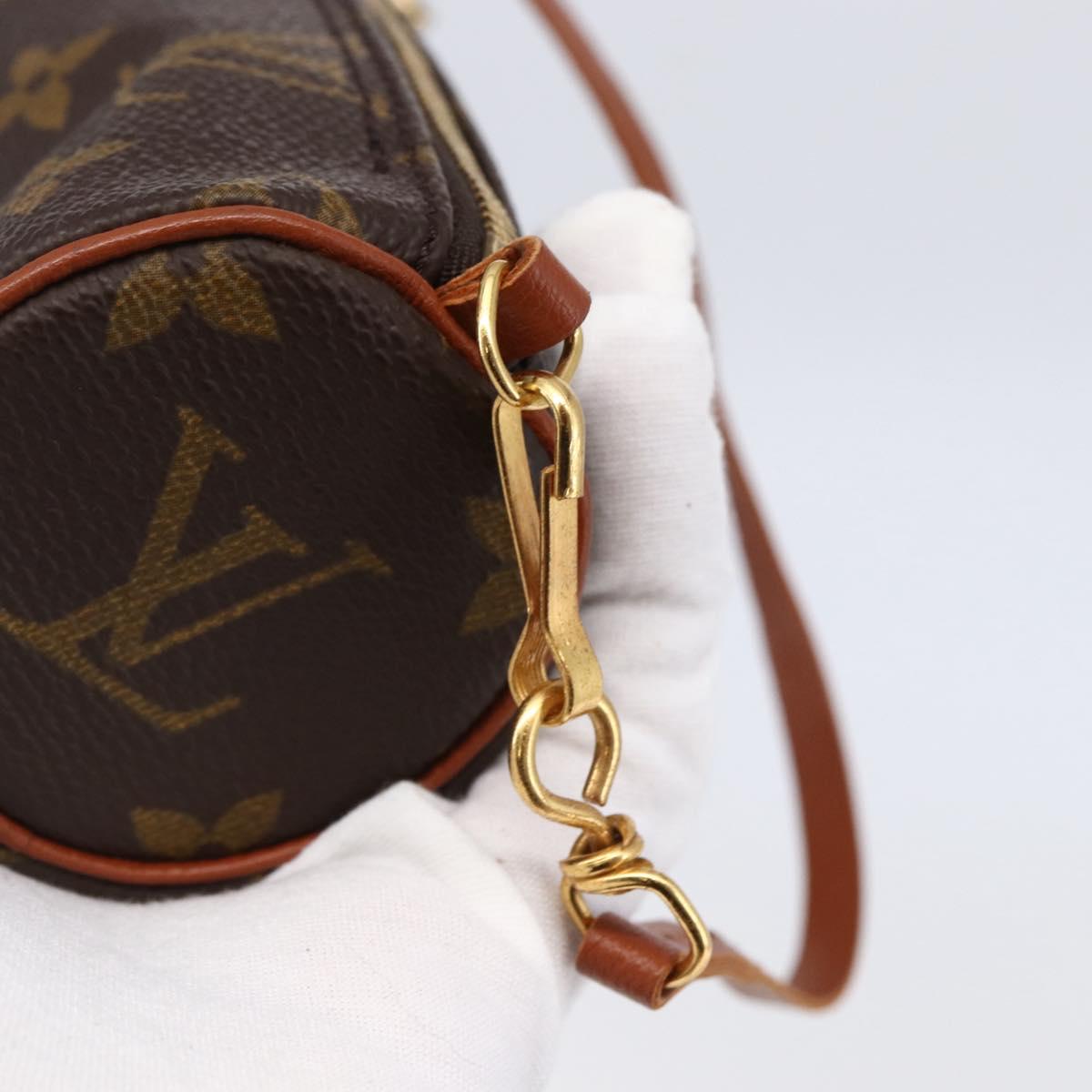 LOUIS VUITTON Monogram Papillon Pouch LV Auth 147222