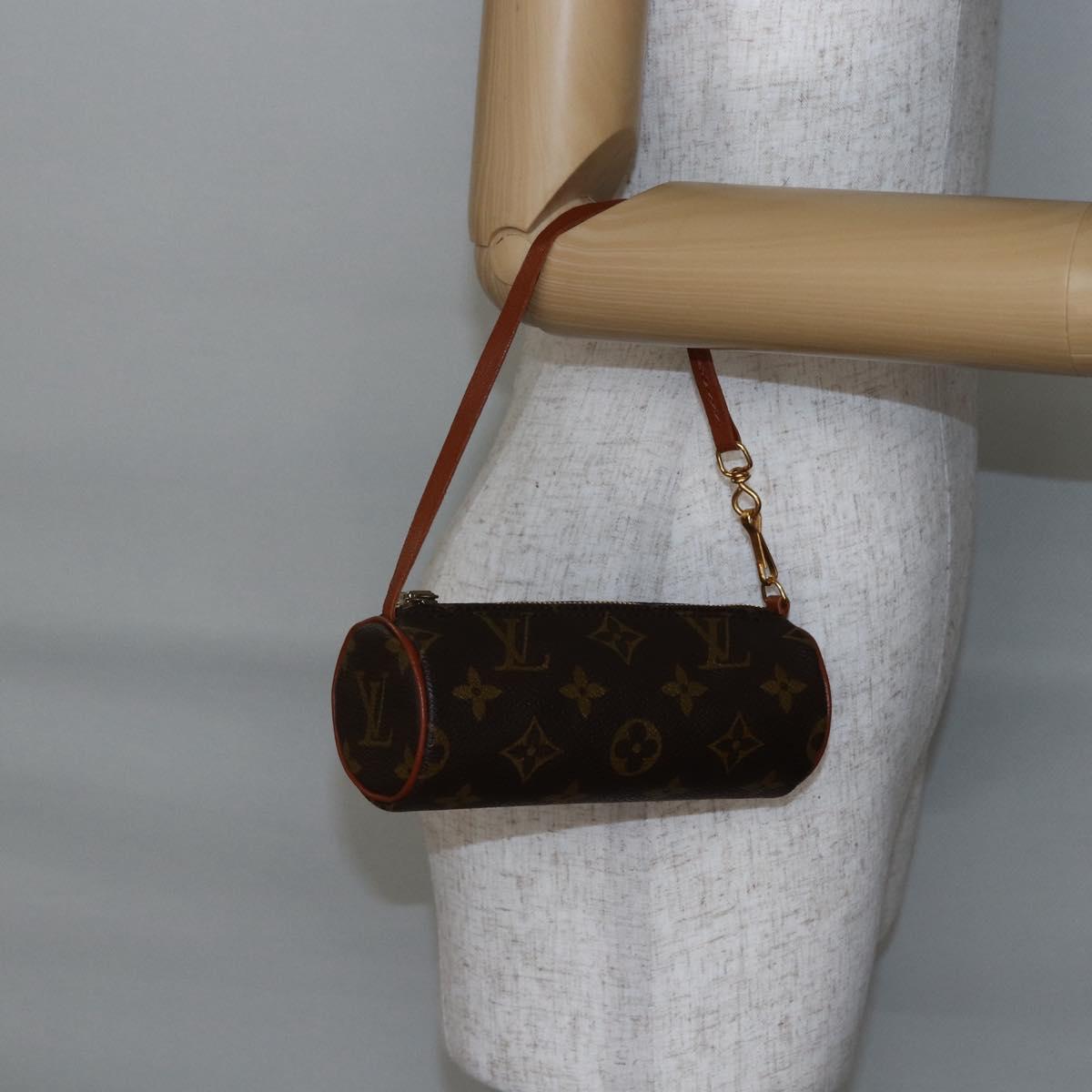 LOUIS VUITTON Monogram Papillon Pouch LV Auth 147222