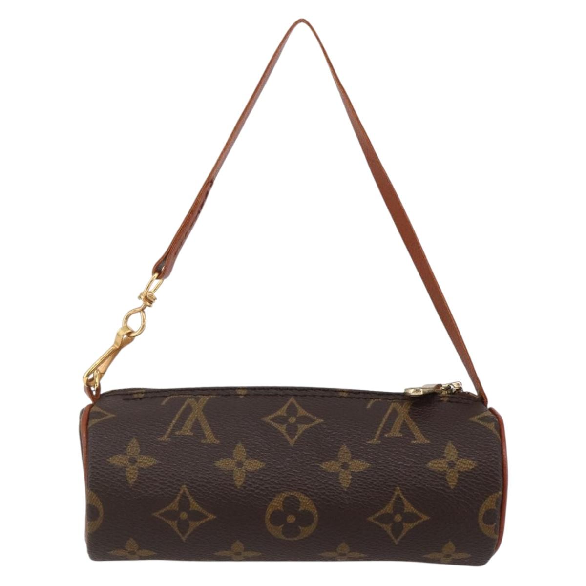 LOUIS VUITTON Monogram Papillon Pouch LV Auth 147222