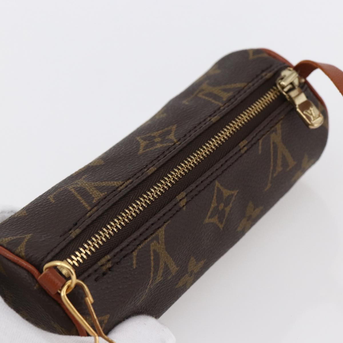 LOUIS VUITTON Monogram Papillon Pouch LV Auth 147222