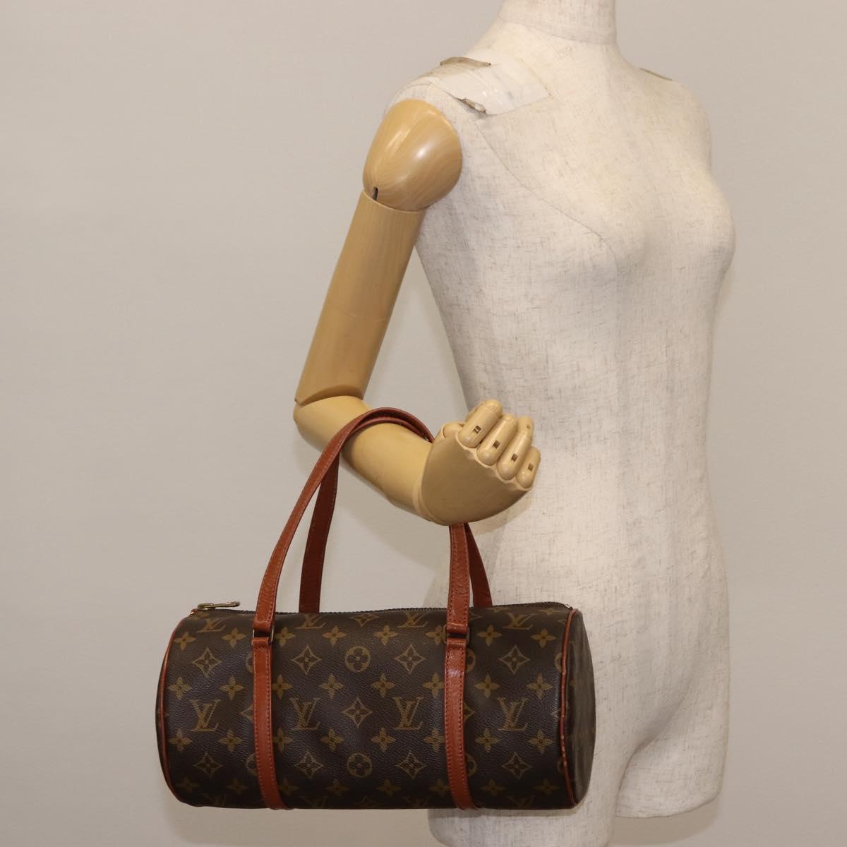 LOUIS VUITTON Monogram Papillon 30 Hand Bag M51385 LV Auth 147223