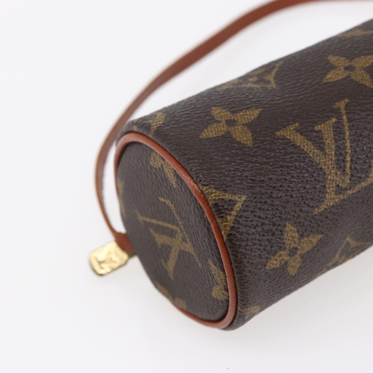 LOUIS VUITTON Monogram Papillon Pouch LV Auth 147224